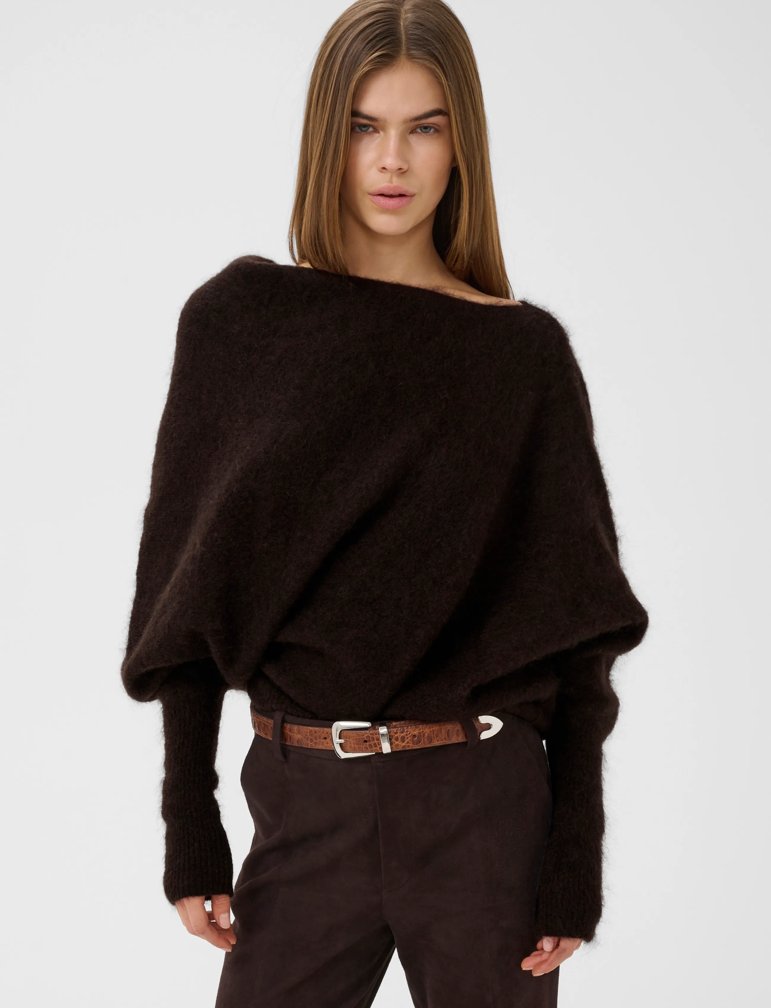 Gestuz - GZdebbie drape pullover - kampsunid - ganache melange - 2