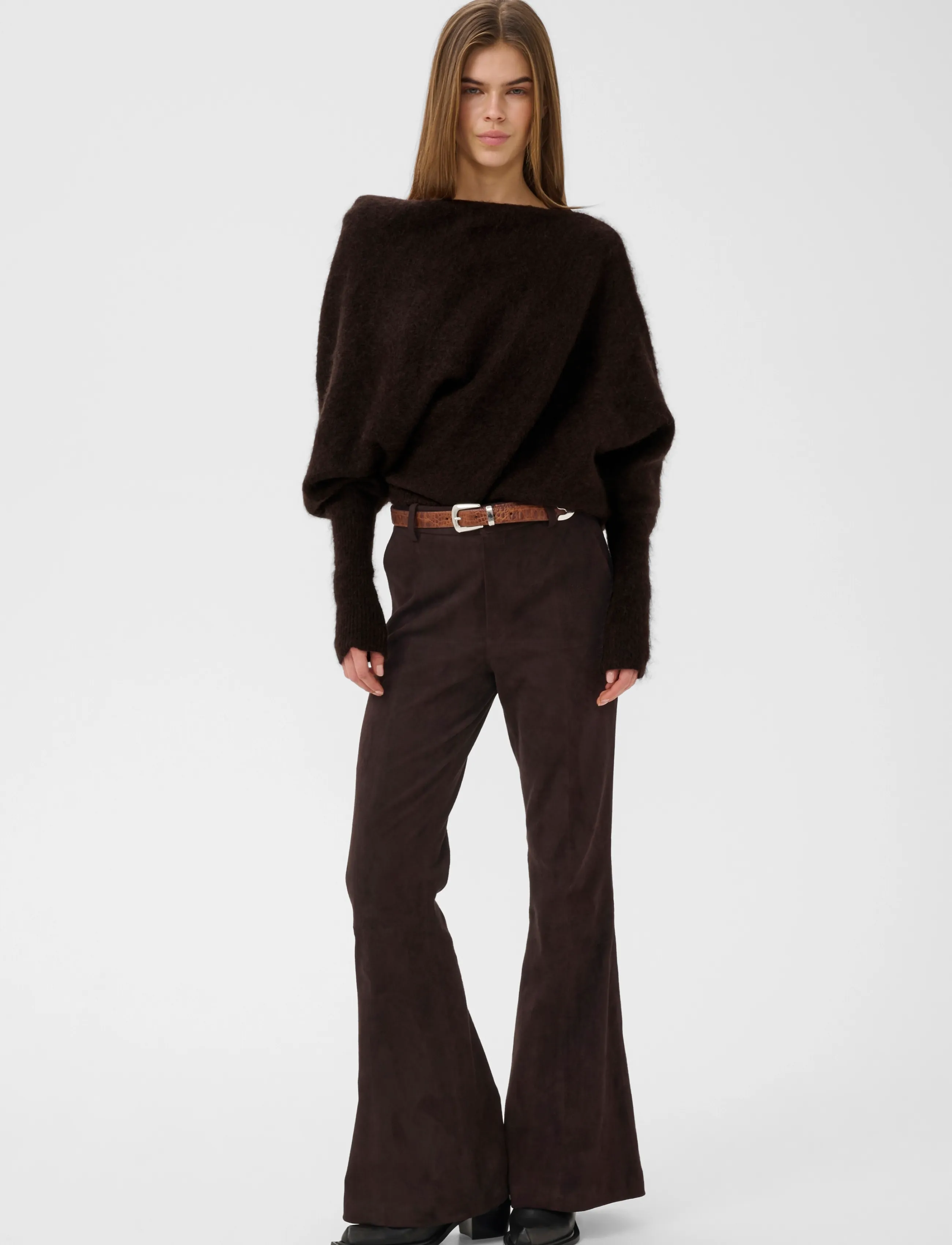 Gestuz - GZdebbie drape pullover - kampsunid - ganache melange - 3
