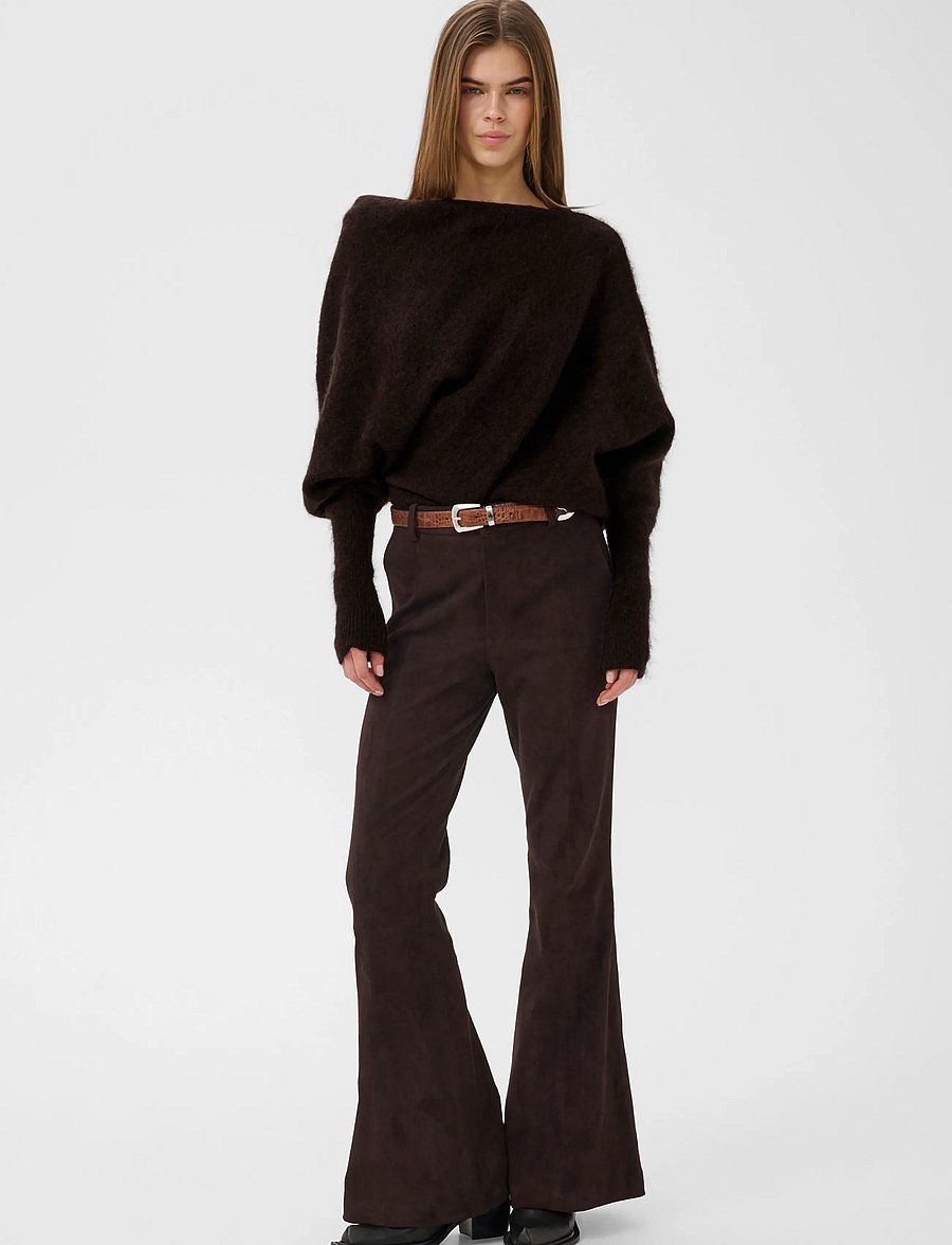 Gestuz - GZdebbie drape pullover - kampsunid - ganache melange - 3