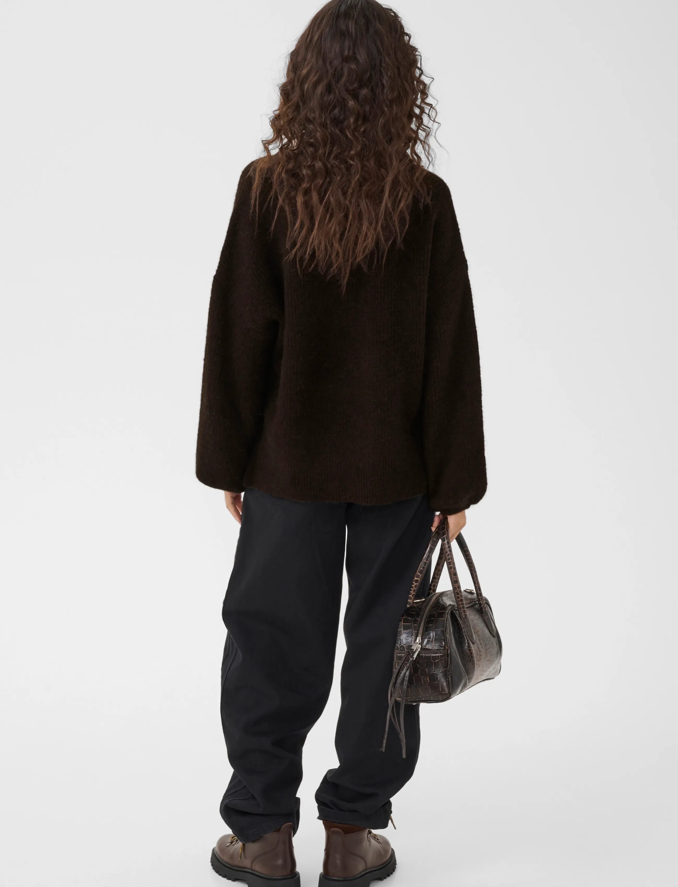 Gestuz - GZalpha slit pullover - ganache melange - 4