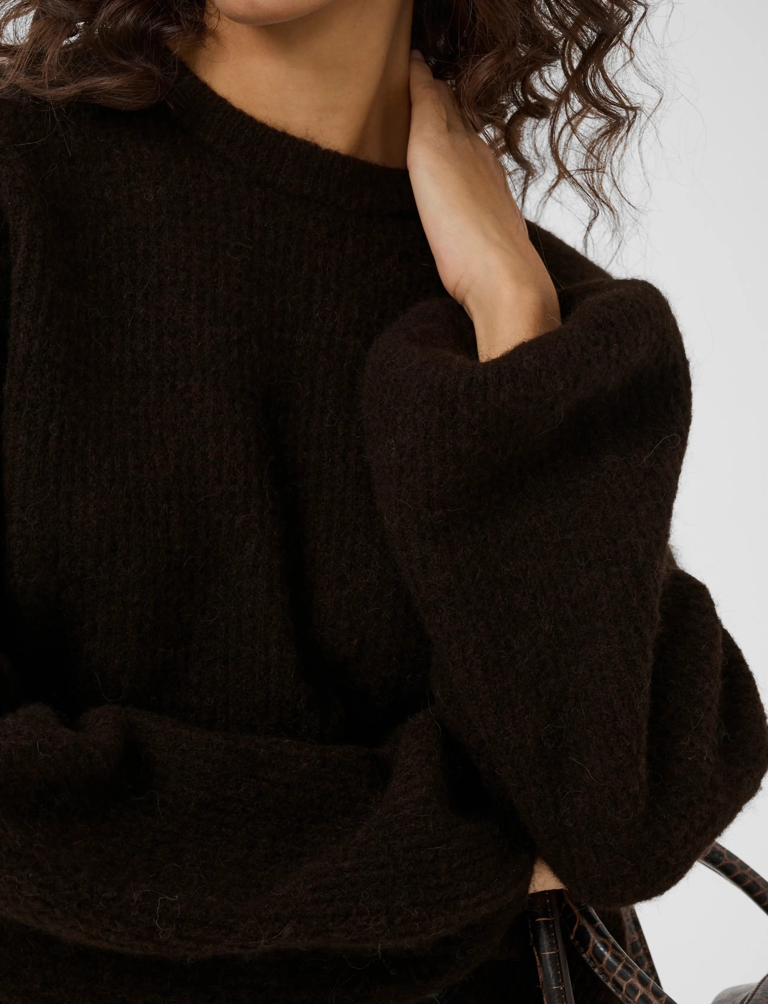 Gestuz - GZalpha slit pullover - ganache melange - 5