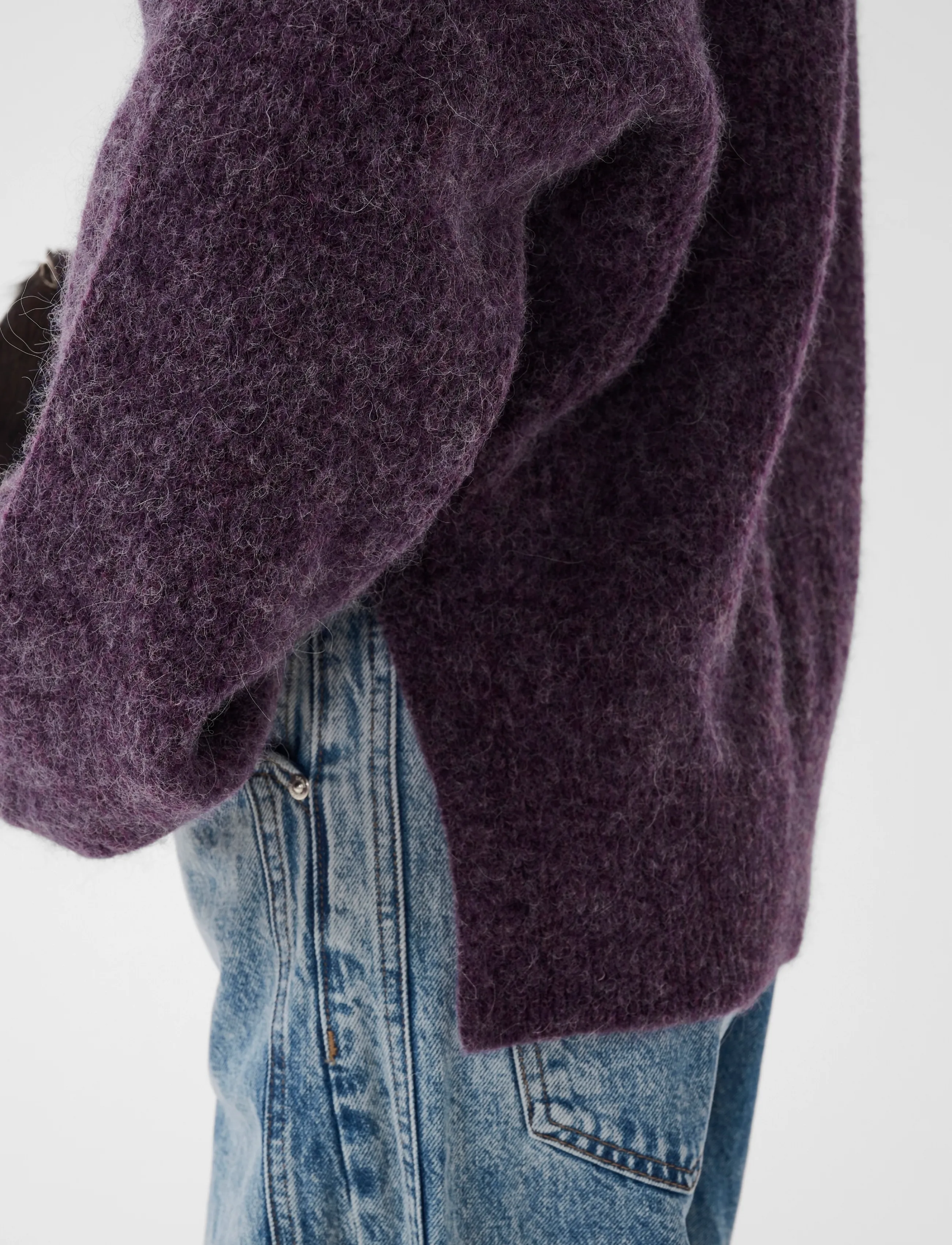 Gestuz - GZalpha slit pullover - juniper mÉlange - 5