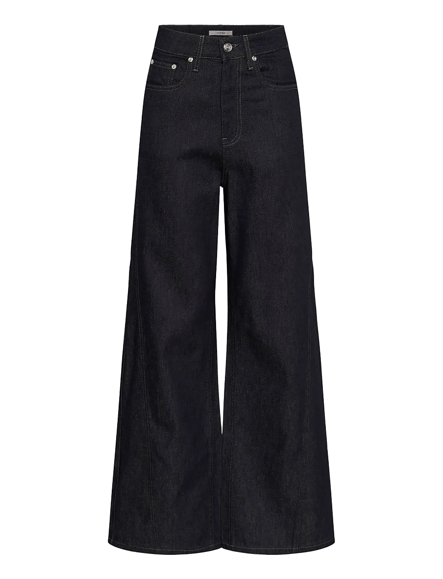 Gestuz - GZabina HW wide jeans - laia säärega teksad - dark blue unwashed - 0