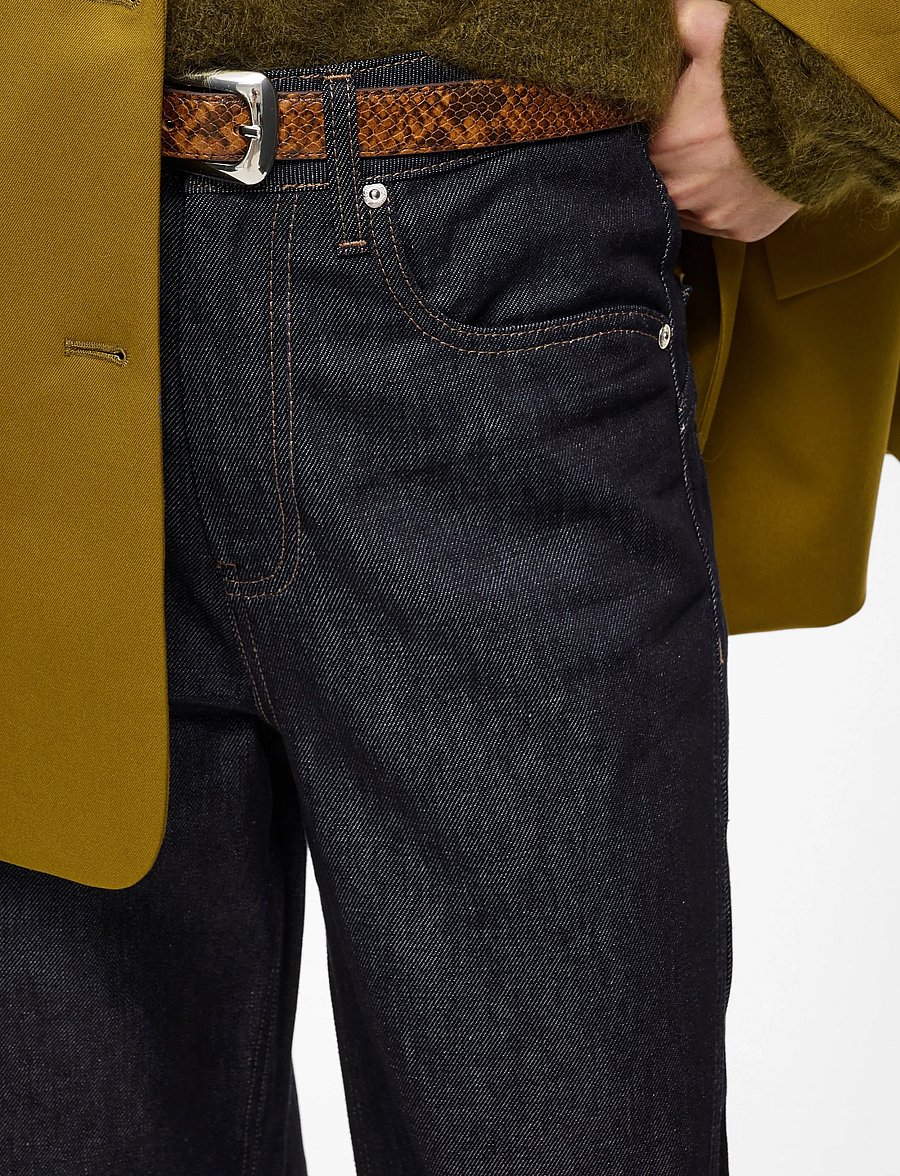 Gestuz - GZabina HW wide jeans - laia säärega teksad - dark blue unwashed - 5