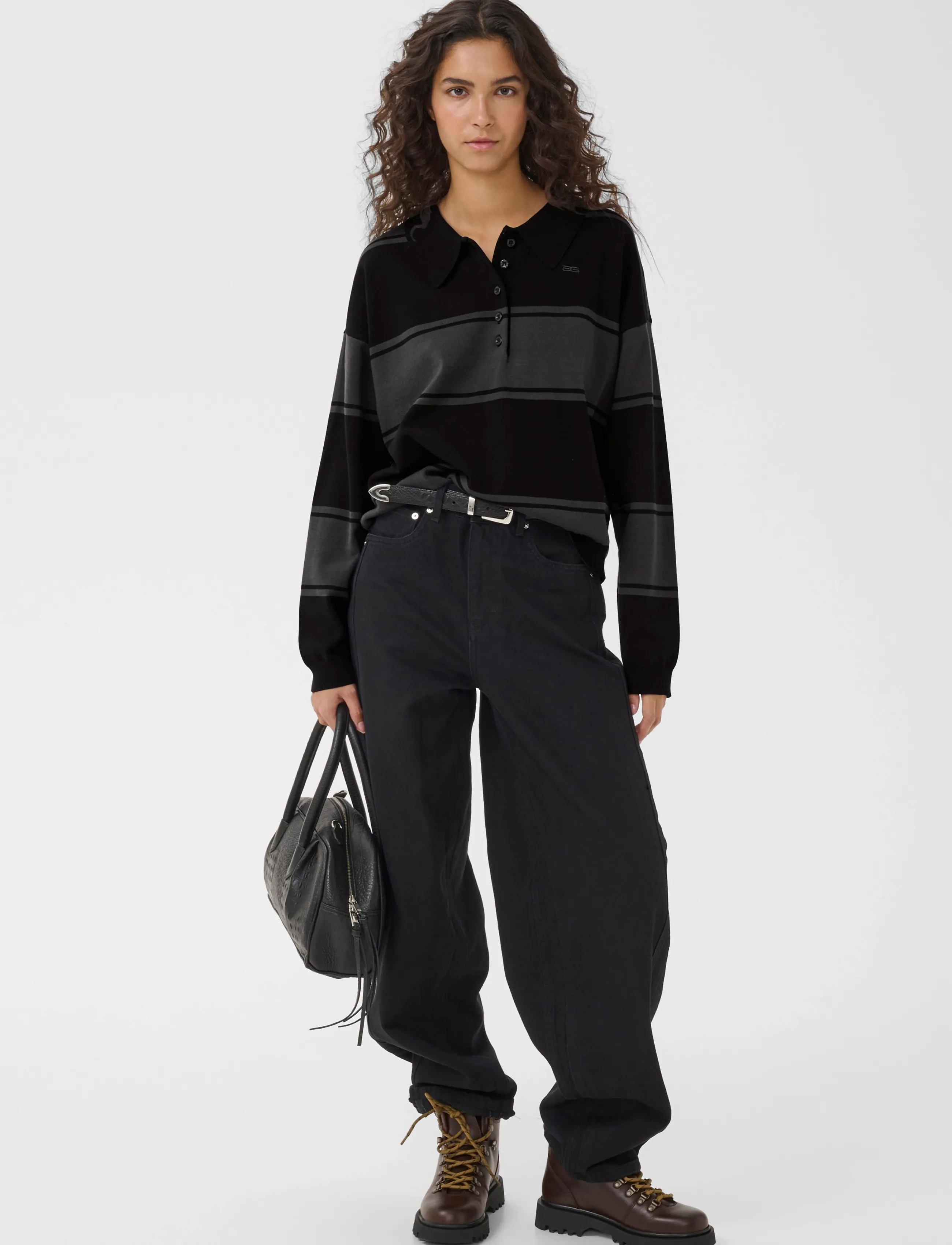 Gestuz - GZmawi HW ballon jeans - barrel jeans - black washed - 3