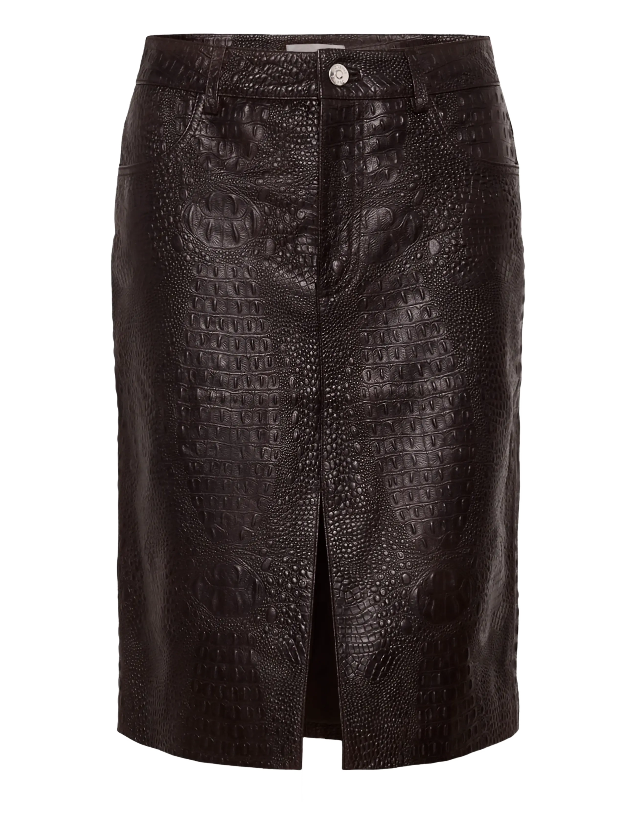 Gestuz GZtori midi skirt - Gestuz - GANACHE CROCO / brown