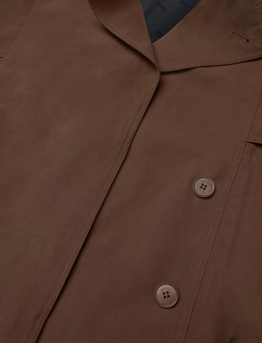 Gestuz - GZcherally short trenchcoat - trenchcoats - slate black - 2