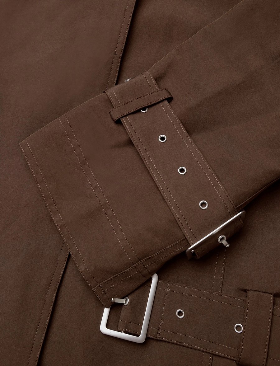 Gestuz - GZcherally short trenchcoat - trenchcoats - slate black - 3
