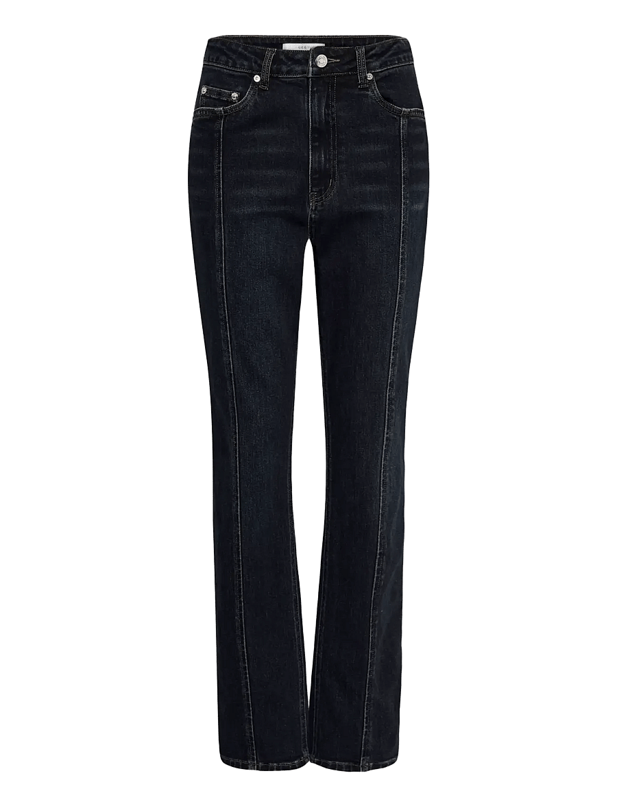 Gestuz - GZrosaly HW slim jeans - kitsad teksad - dark blue washed - 0