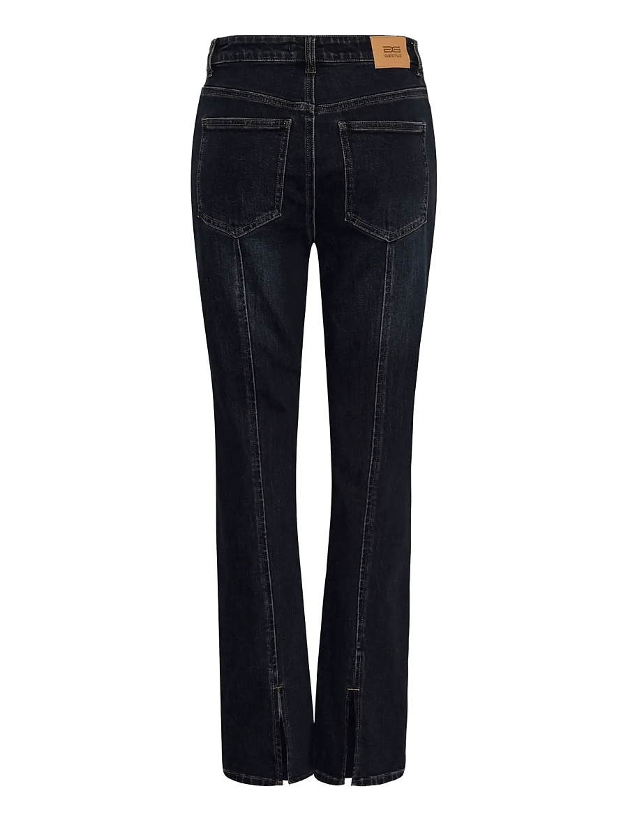 Gestuz - GZrosaly HW slim jeans - kitsad teksad - dark blue washed - 1
