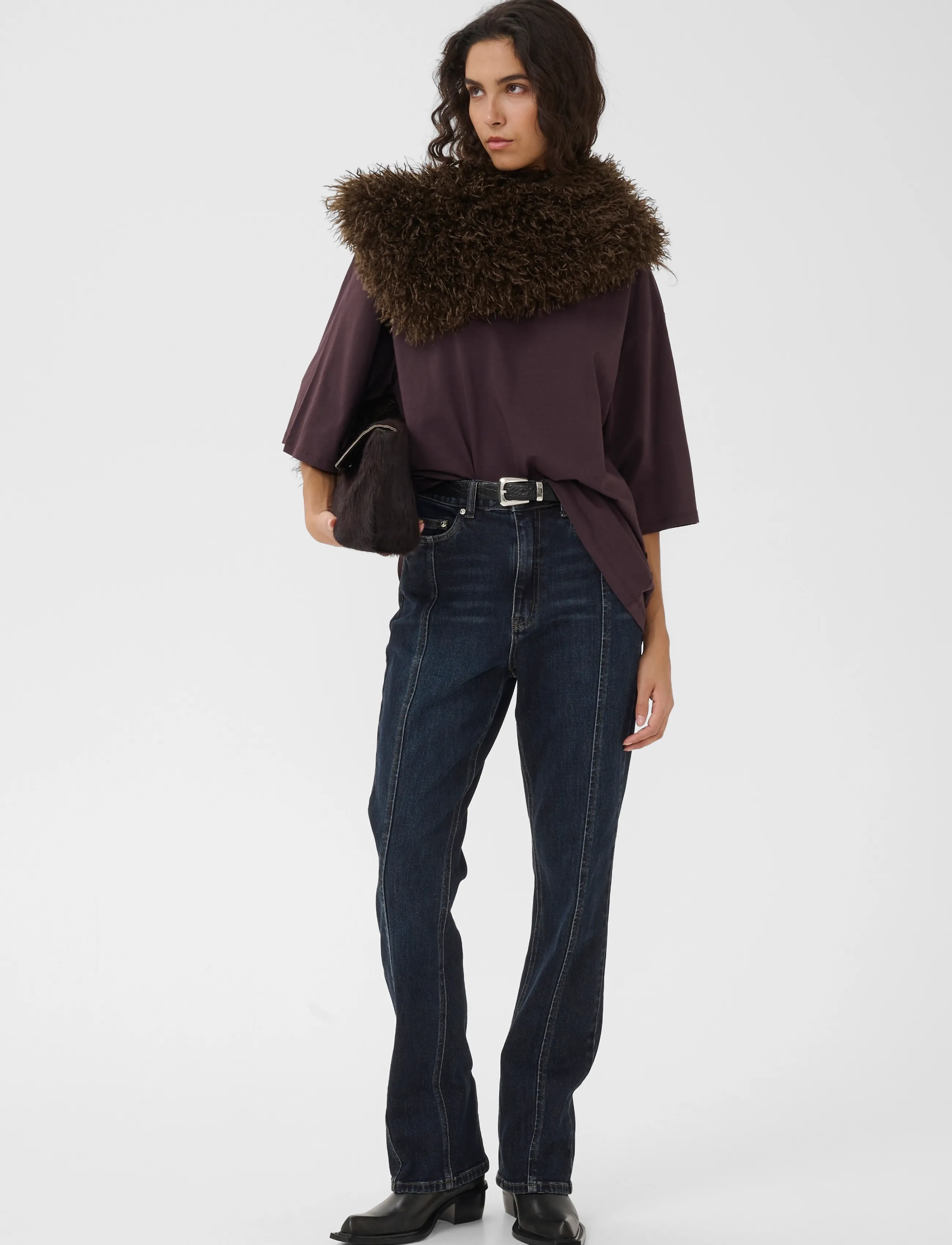 Gestuz - GZrosaly HW slim jeans - kitsad teksad - dark blue washed - 3