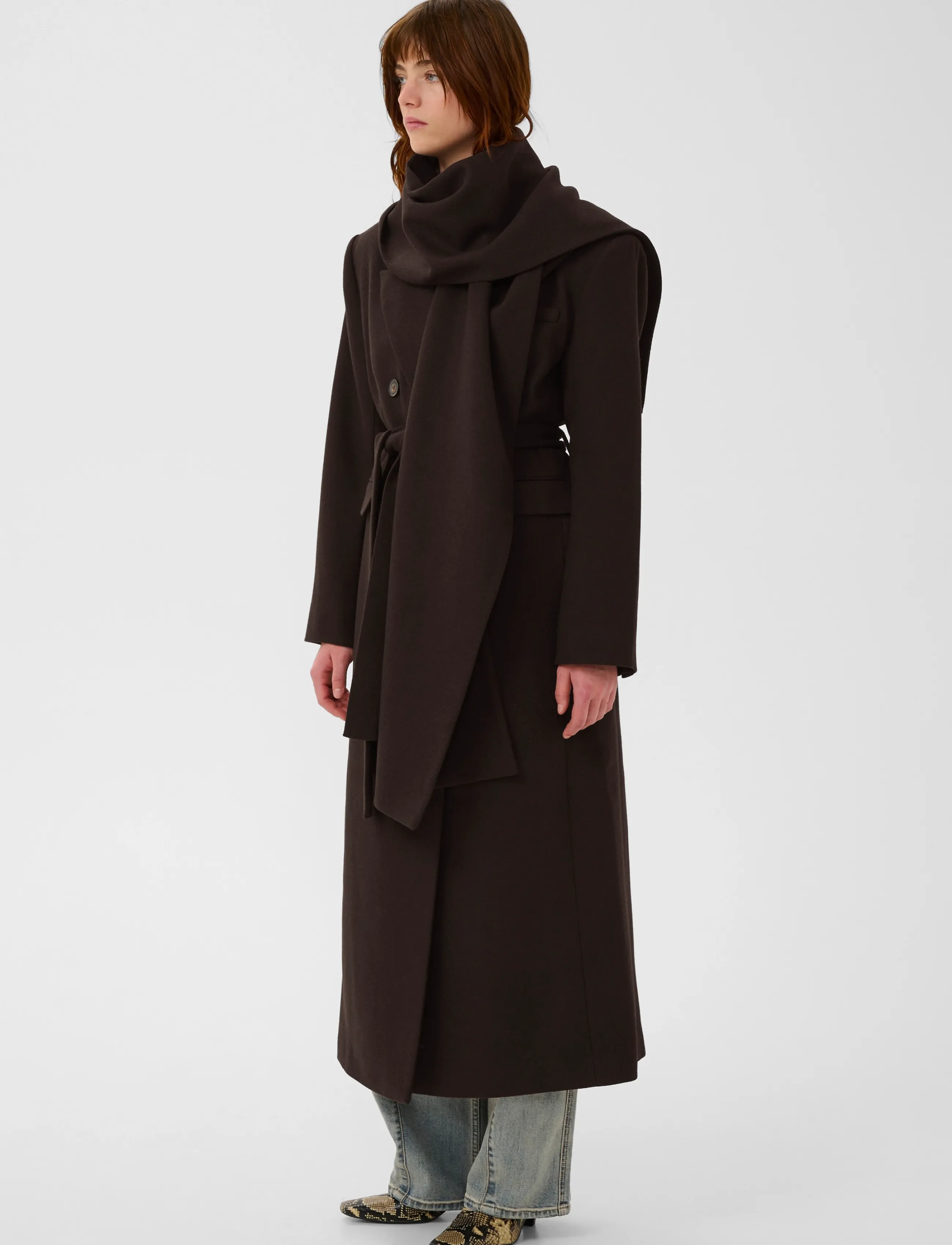 Gestuz - GZvenja hood scarf - ganache - 4