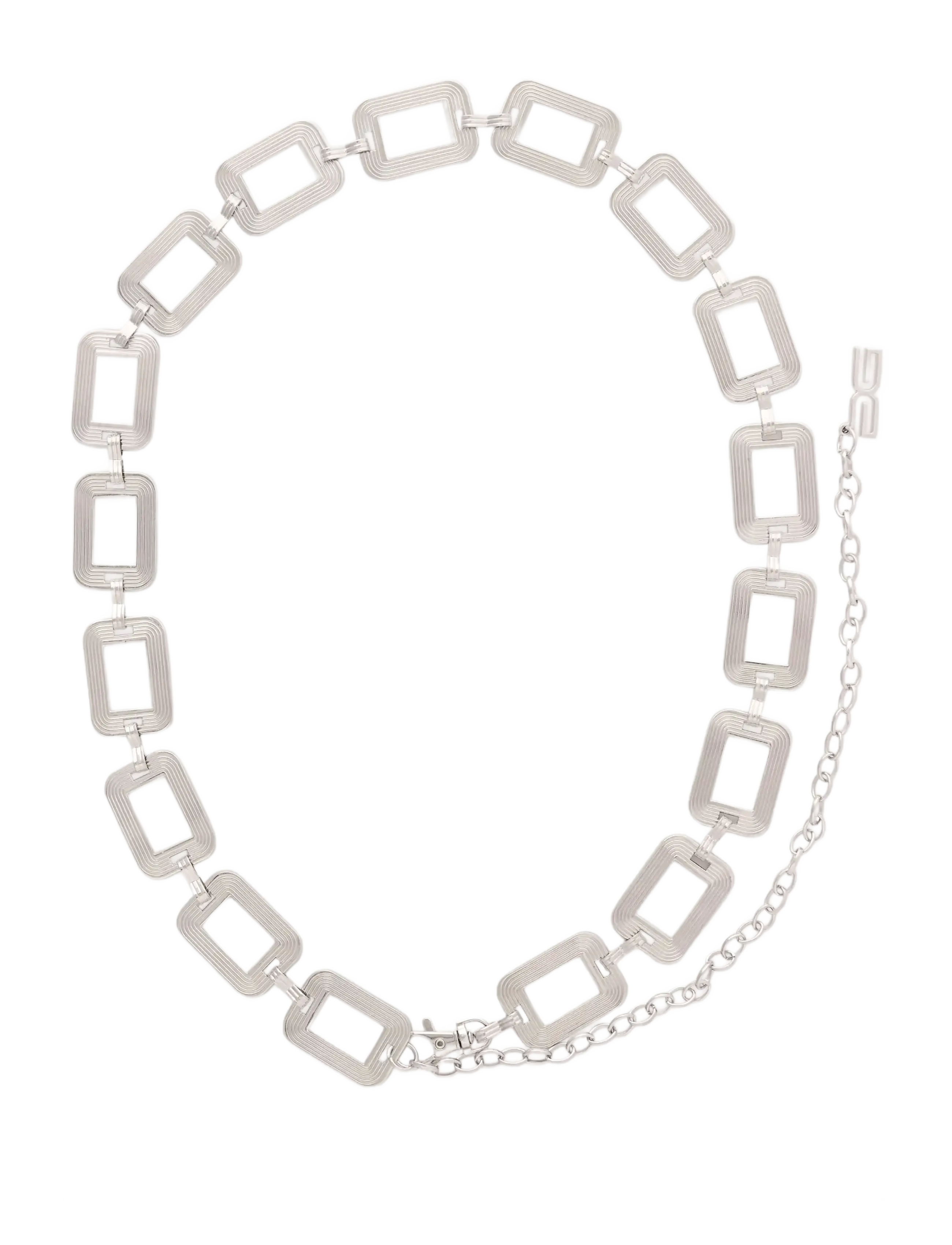 Gestuz GZchannie chain belt - Danske brands - SILVER / silver