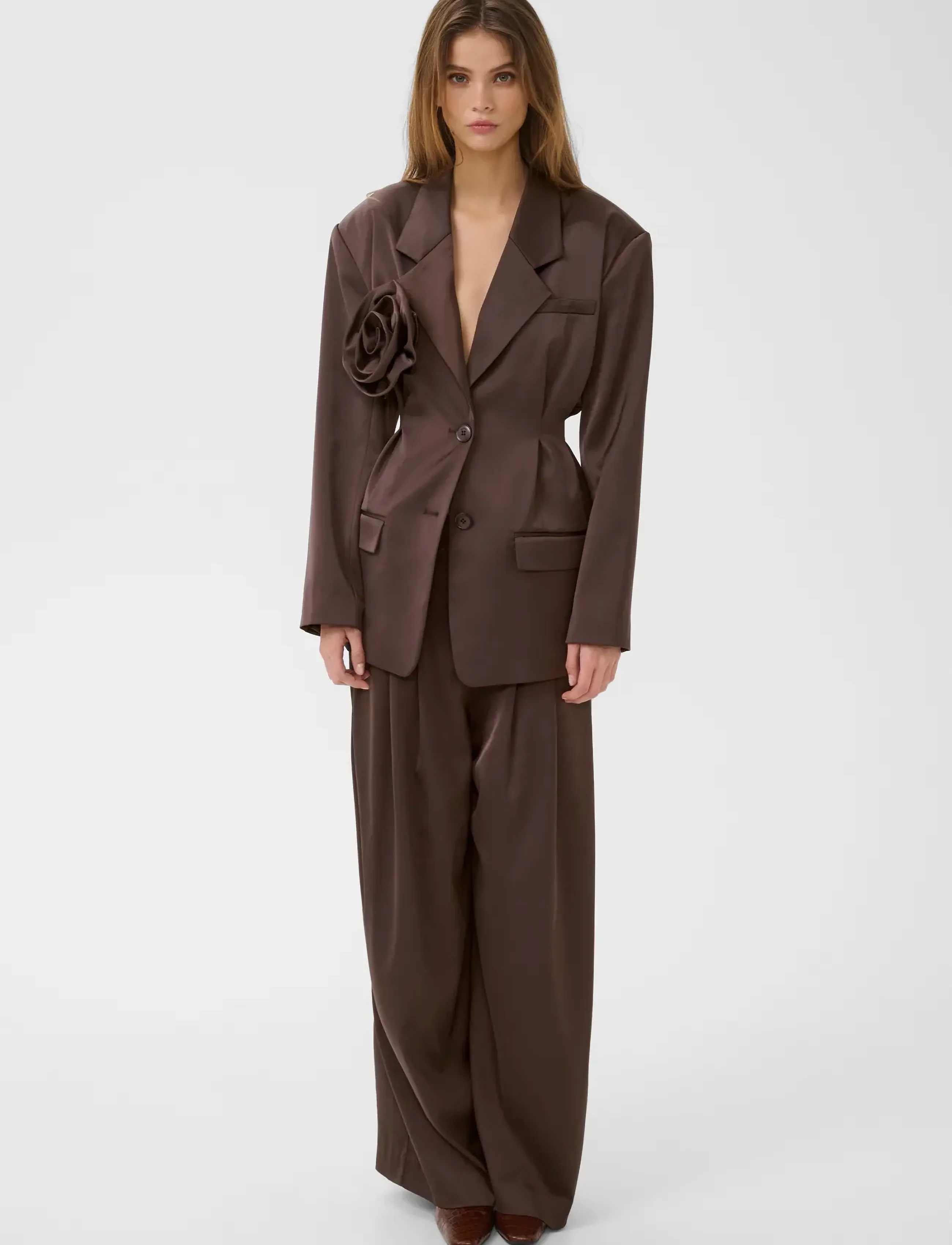 Gestuz - GZelva waist blazer - enkeltradede blazere - deep plum - 2