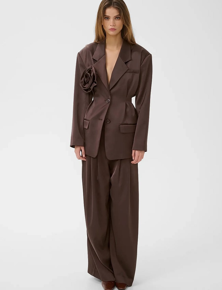 Gestuz - GZelva waist blazer - enkeltradede blazere - deep plum - 2