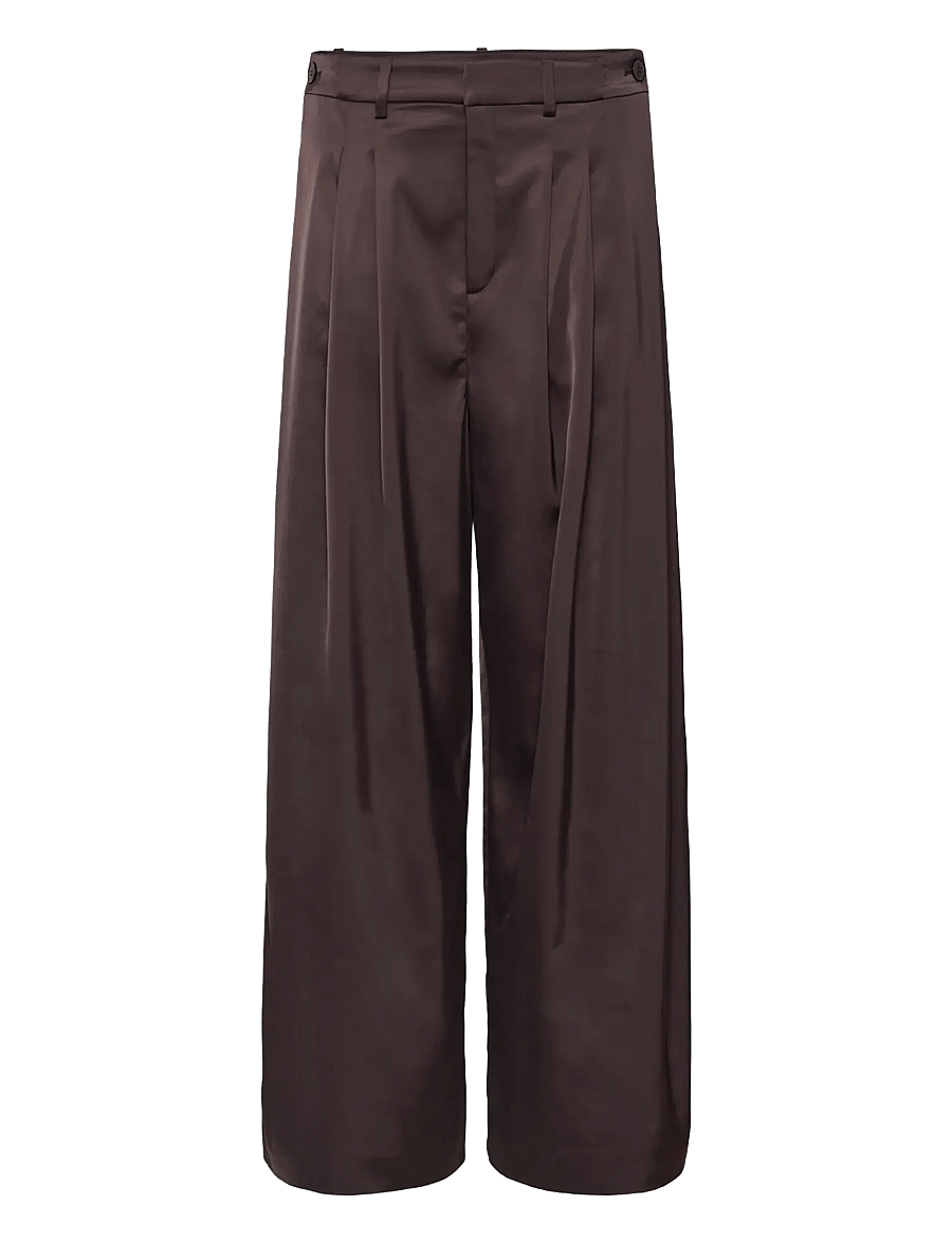 Gestuz - GZelva HW pants - laia säärega püksid - deep plum - 1