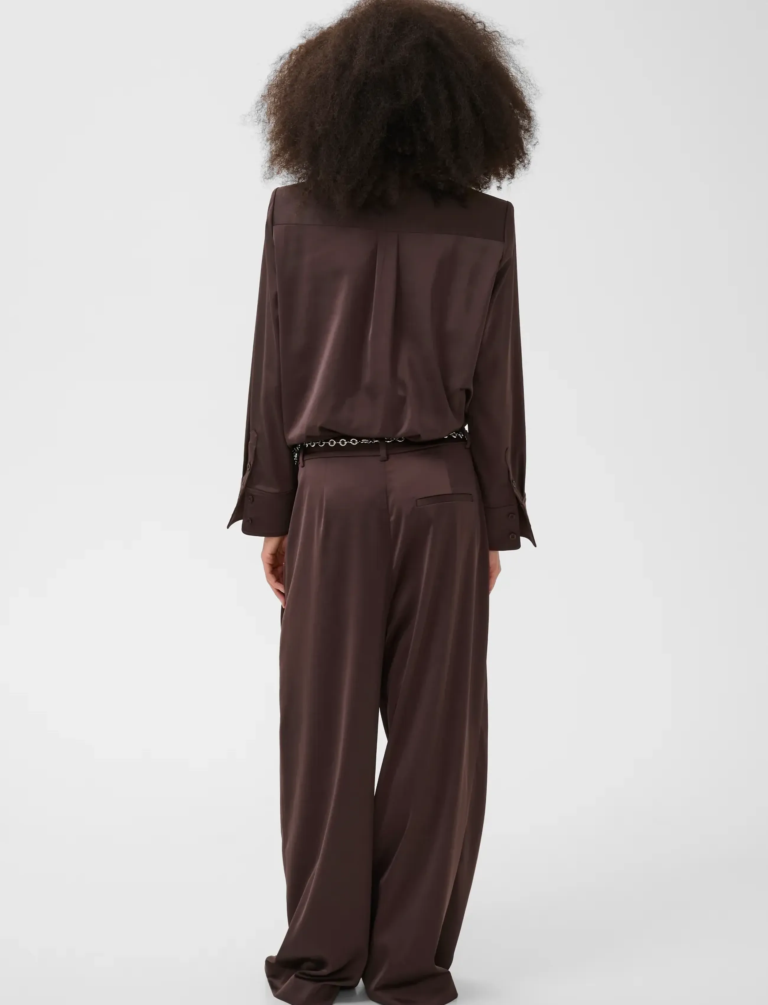Gestuz - GZelva HW pants - deep plum - 4