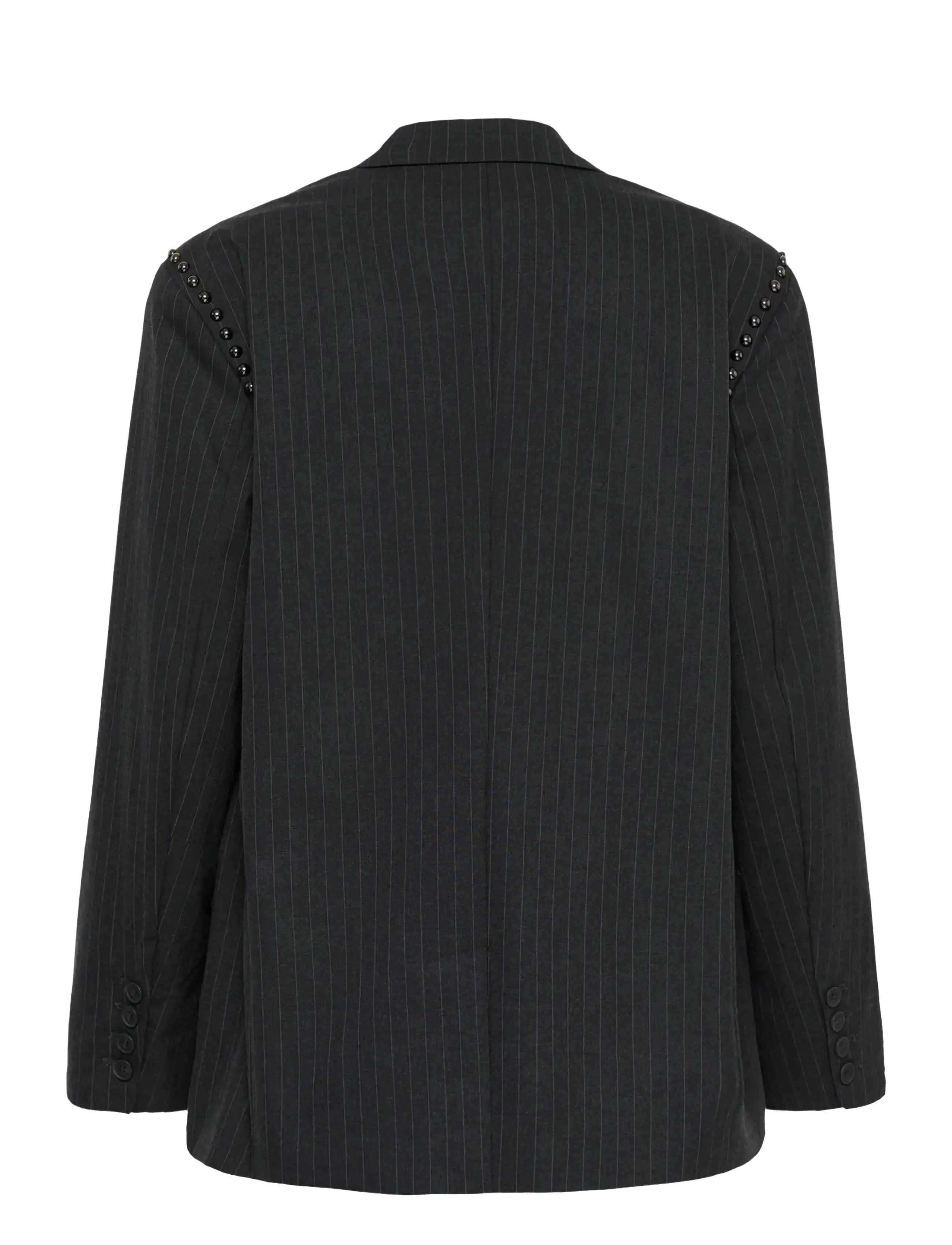 Gestuz - GZlehela blazer - enkeltradede blazere - dark grey pinstripe - 1