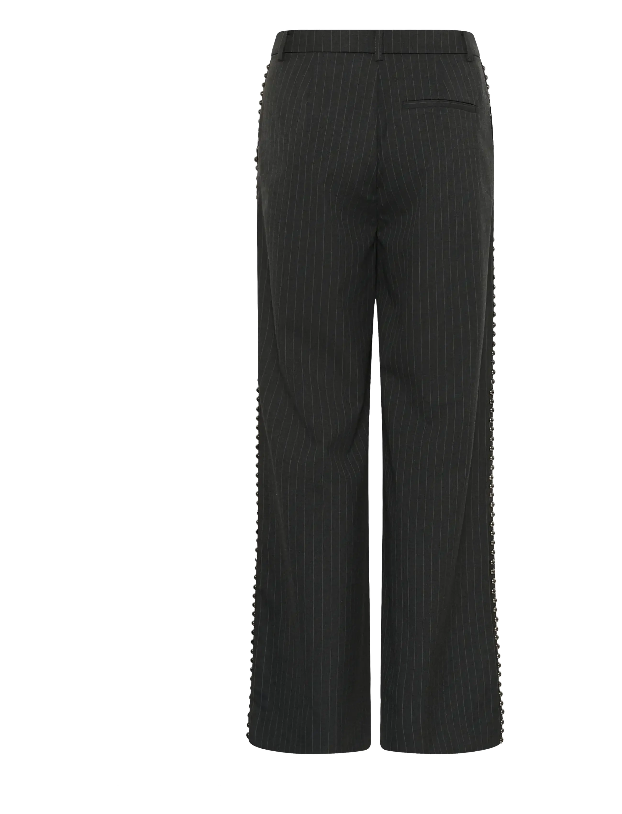 Gestuz - GZlehela HW pants - dark grey pinstripe - 1