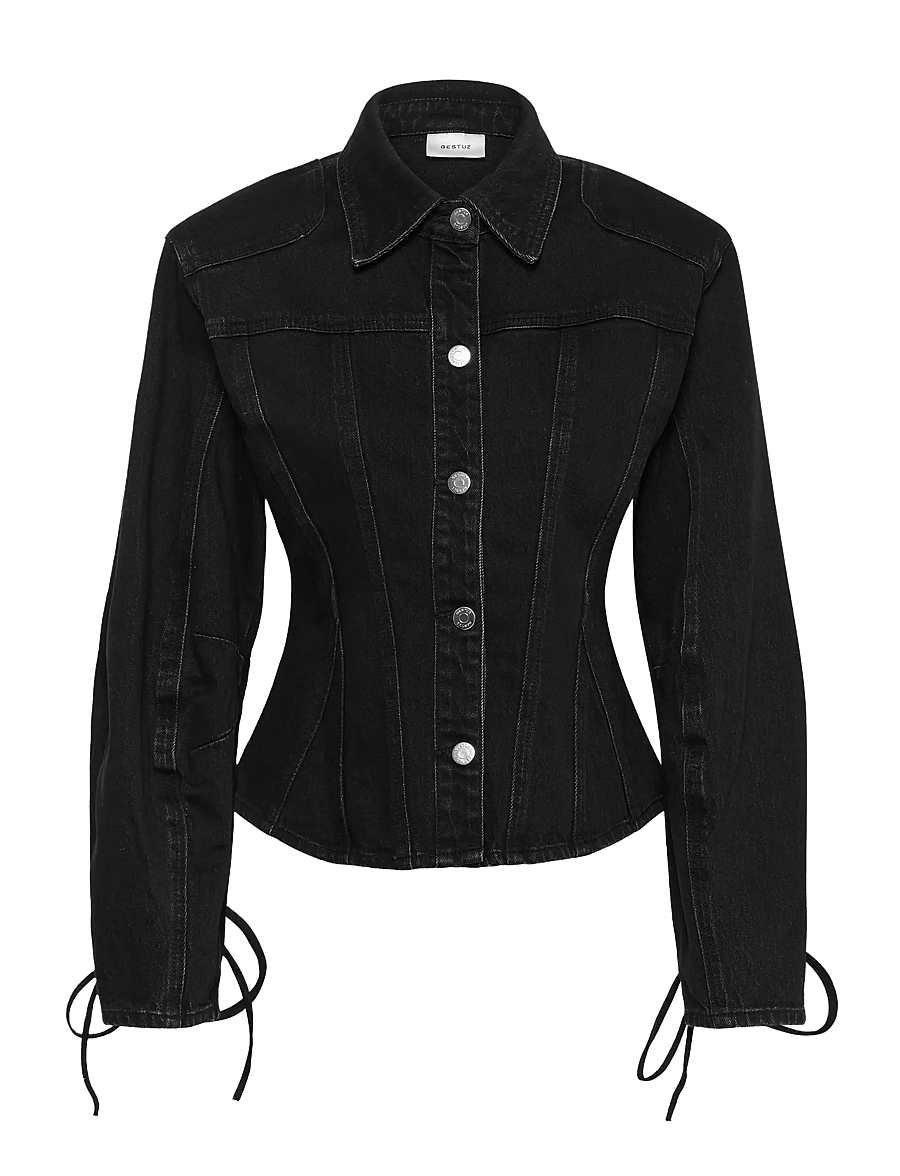 Gestuz - GZnanetta shirt - pikkade varrukatega särgid - dark grey washed - 0