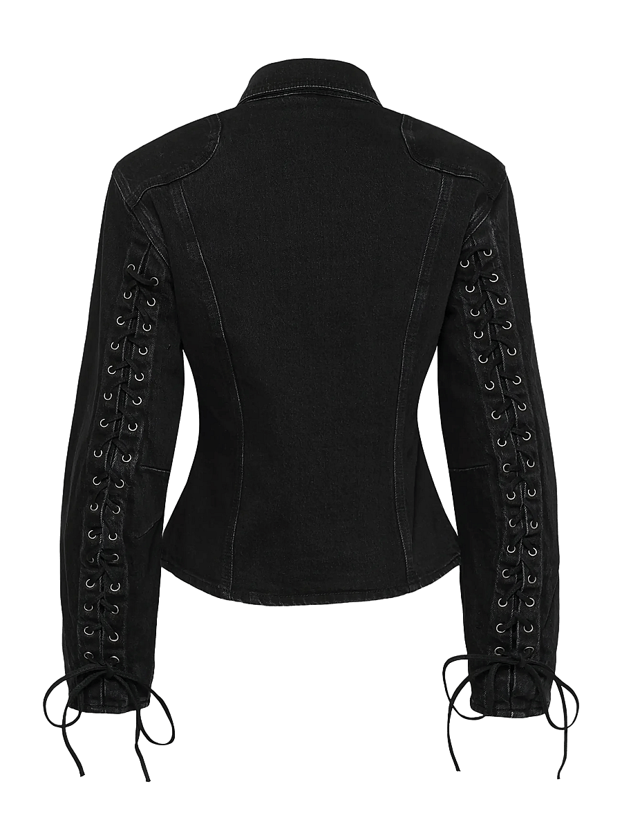 Gestuz - GZnanetta shirt - pikkade varrukatega särgid - dark grey washed - 1