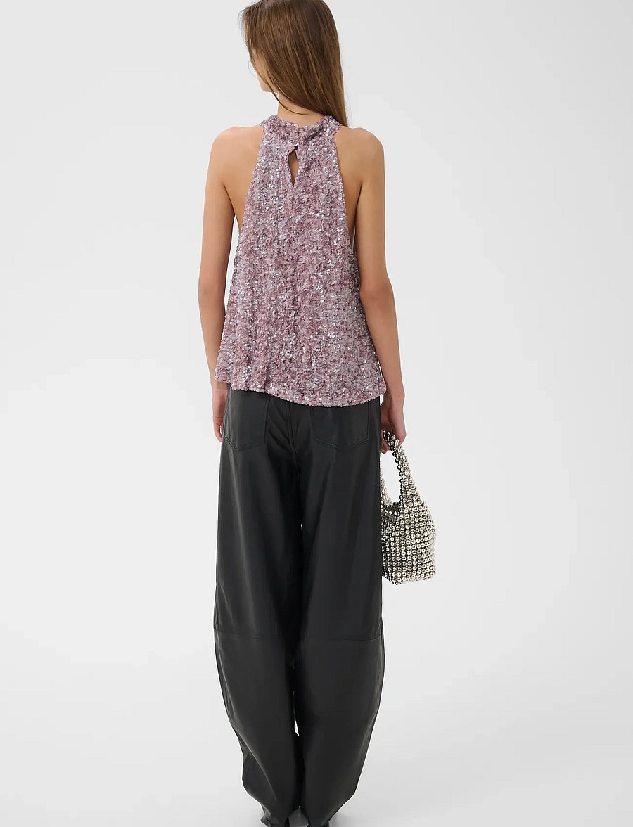 Gestuz - GZsolene top - special occasions - lavender sequins - 4