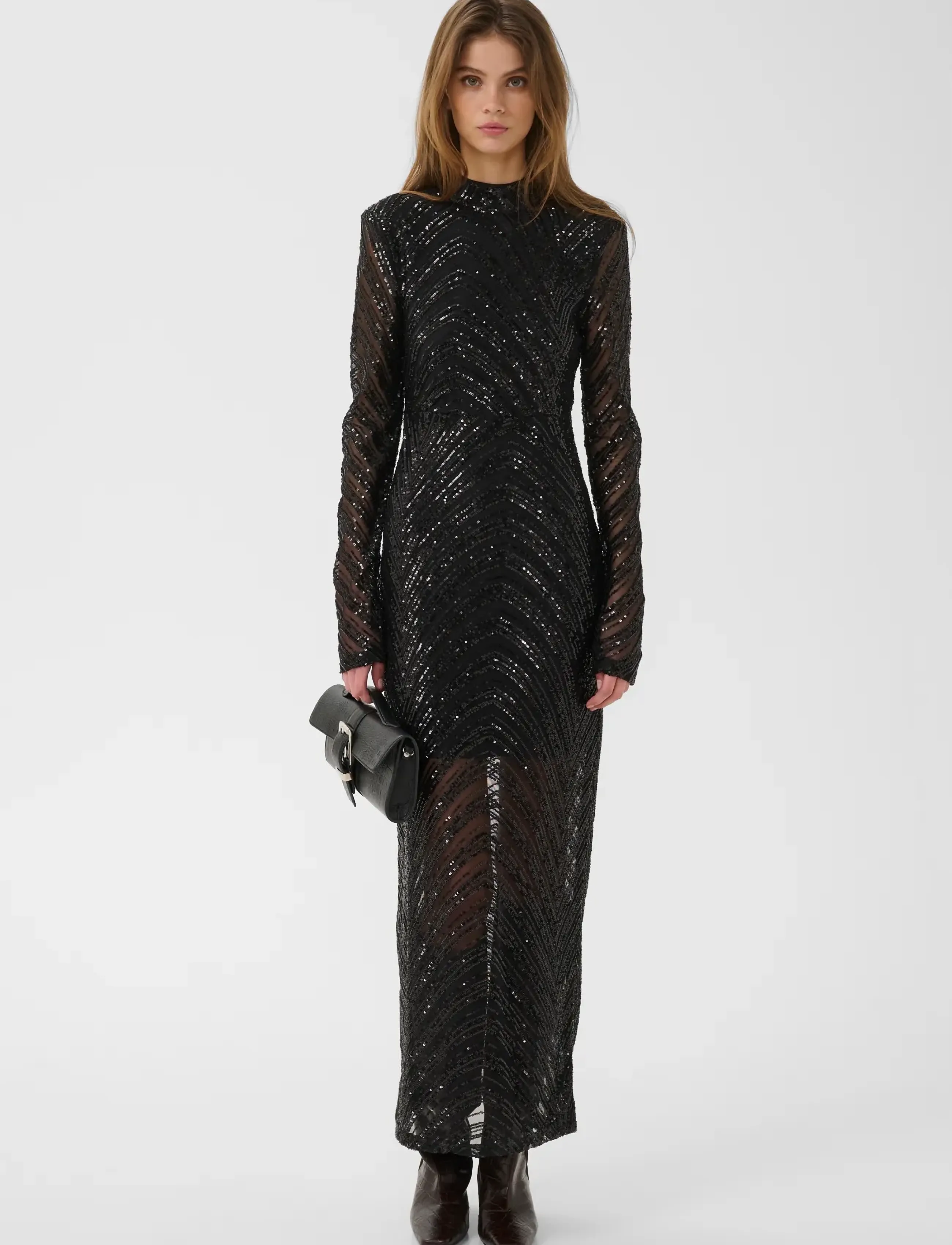 Gestuz - GZseyla dress - paillettenkleider - black - 3