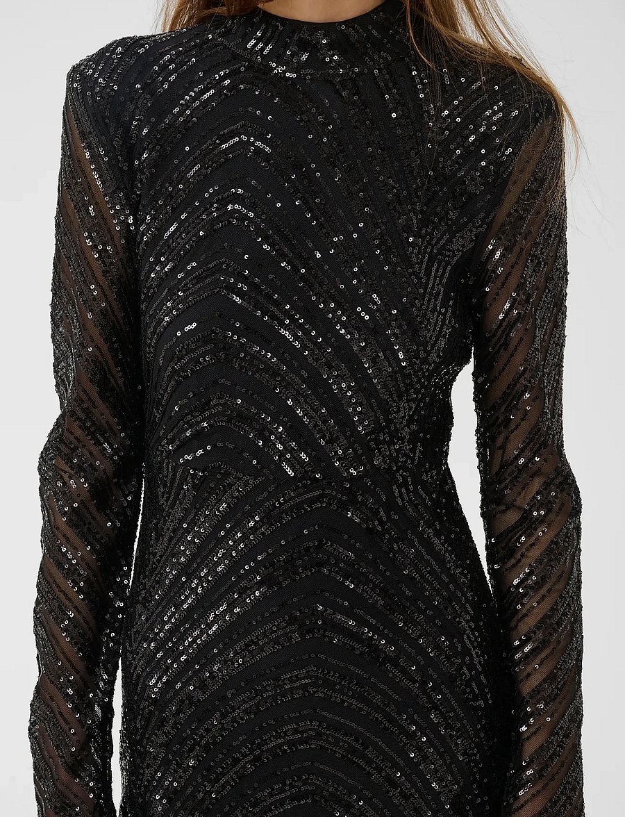 Gestuz - GZseyla dress - paillettenkleider - black - 5