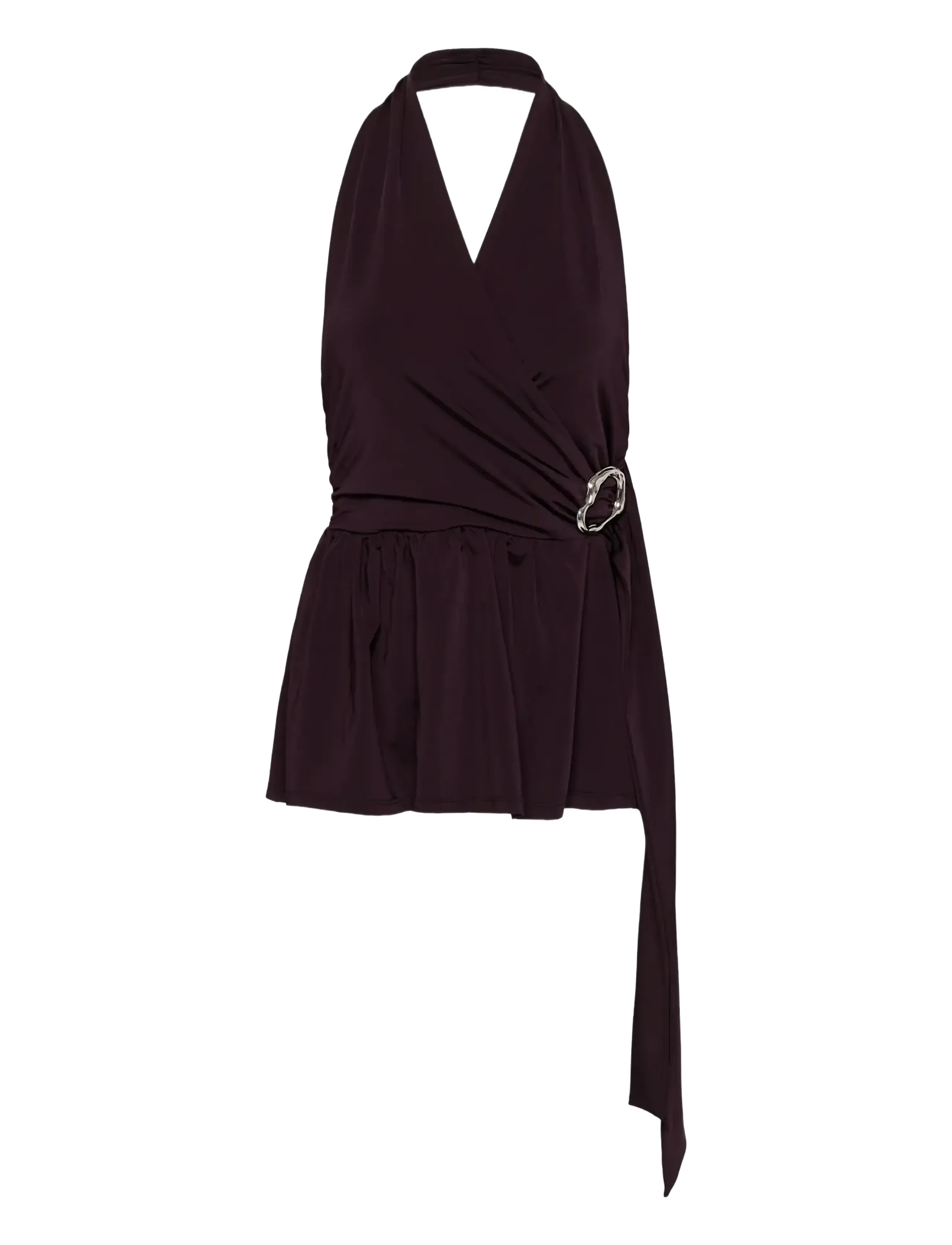 Gestuz GZseren halterneck top - T-shirts & Toppar - DEEP PLUM / purple