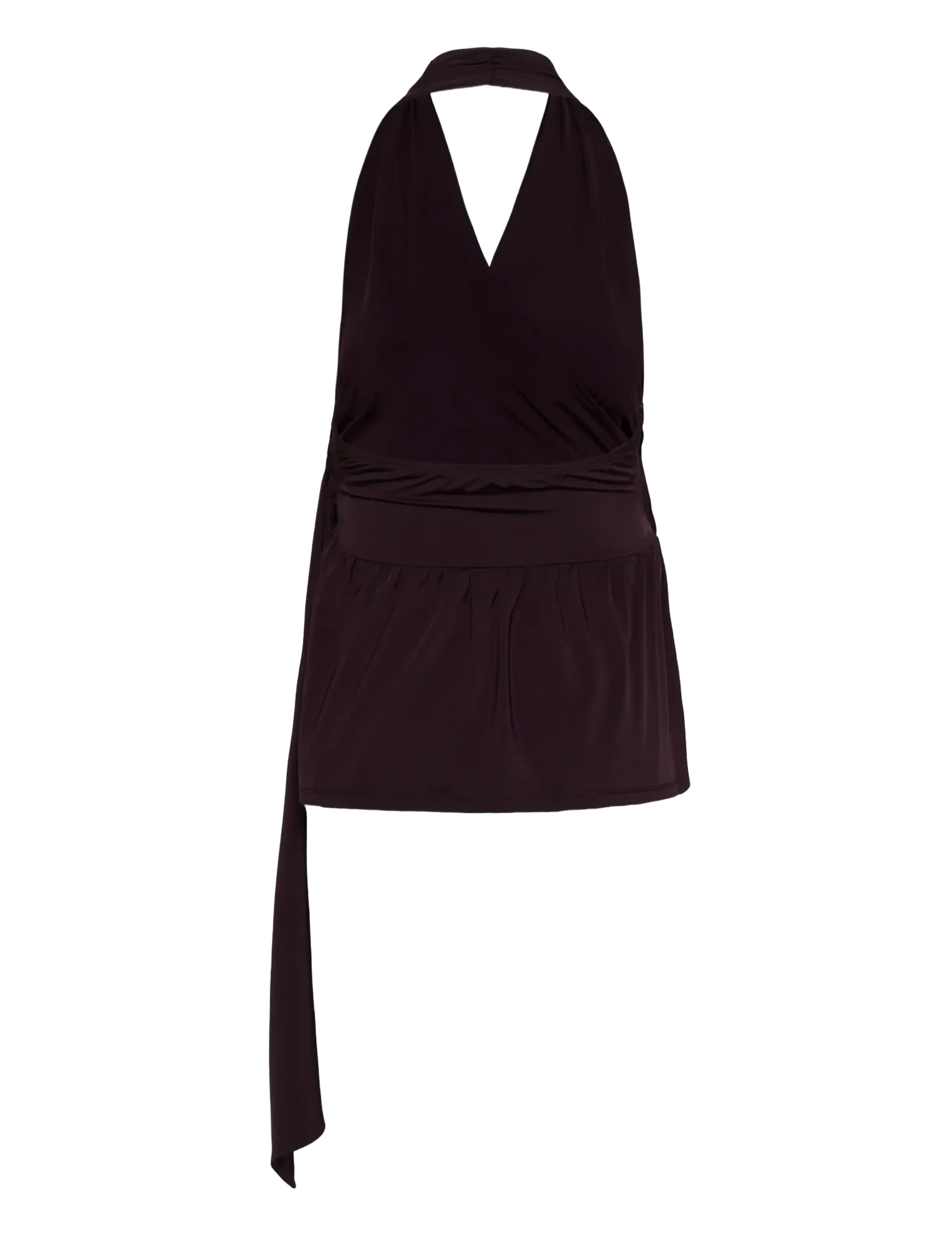 Gestuz - GZseren halterneck top - deep plum - 1