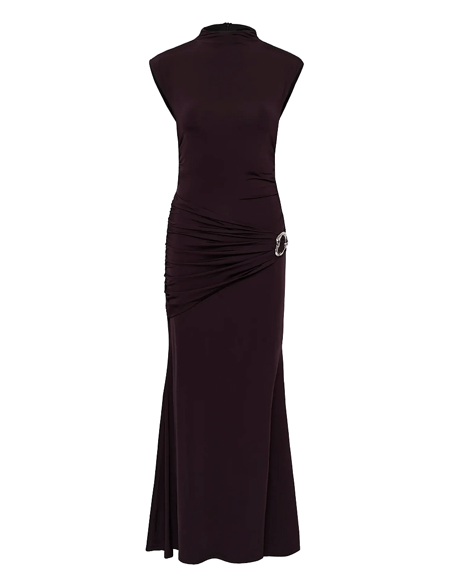 Gestuz - GZseren long dress - kootud kleidid - deep plum - 0