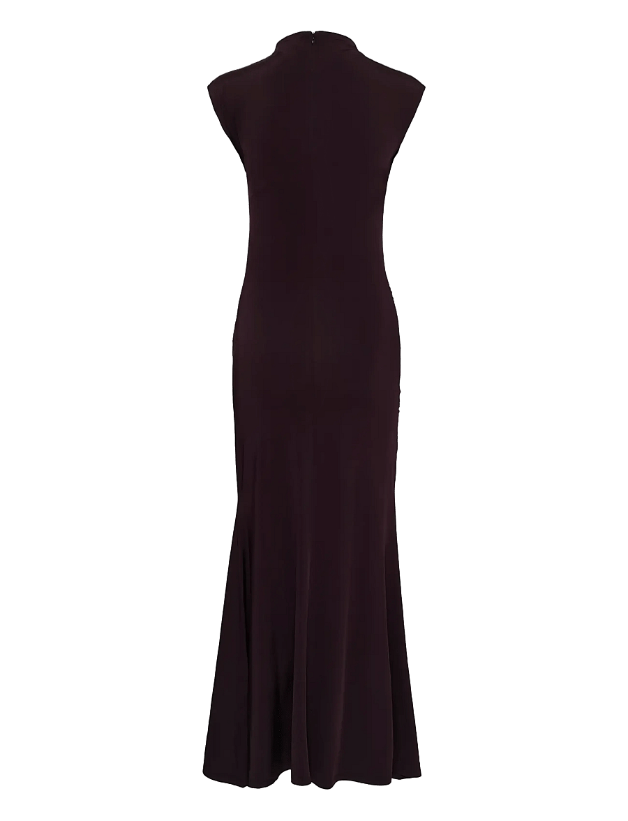 Gestuz - GZseren long dress - kootud kleidid - deep plum - 1
