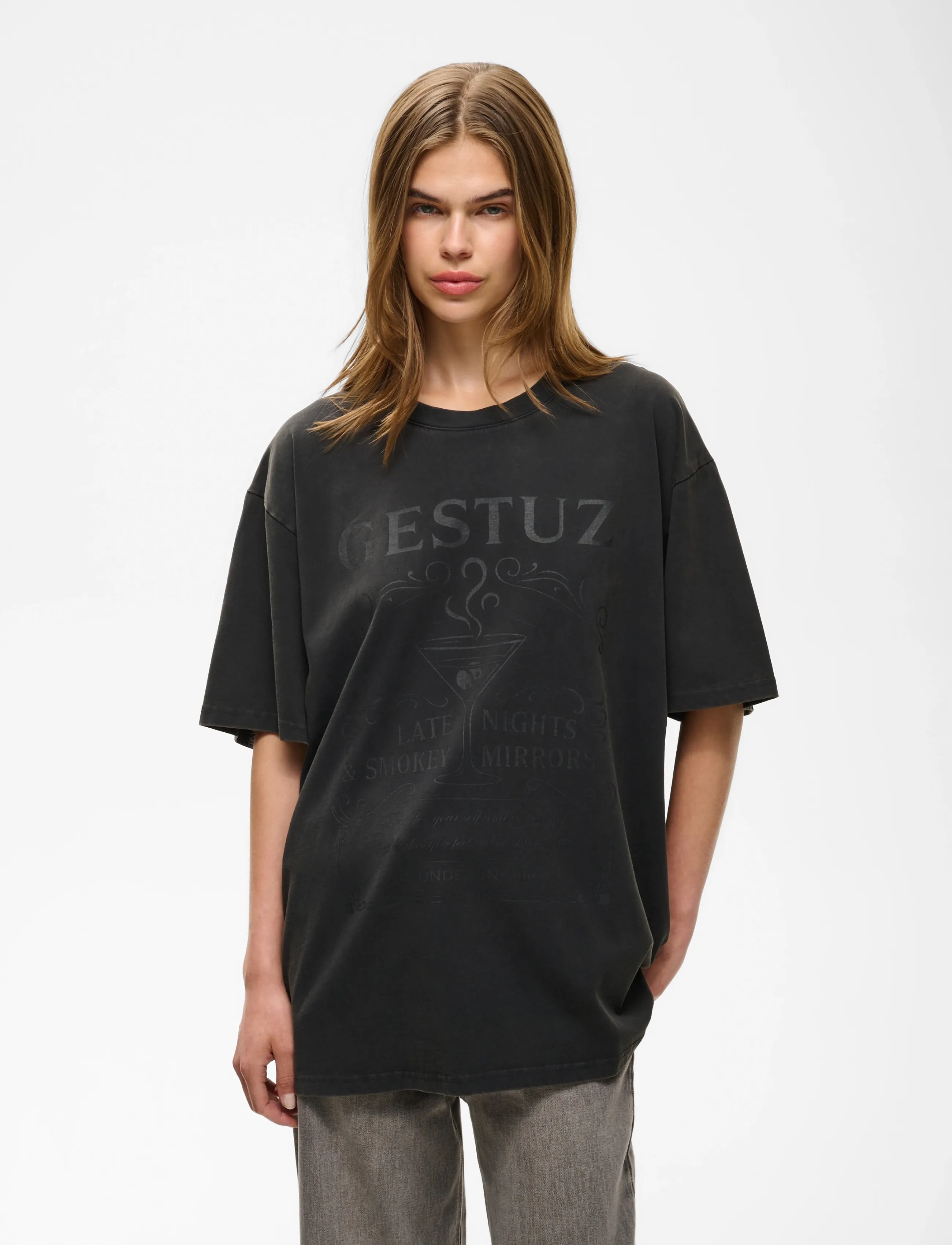 Gestuz - GZelrose tee - t-shirts - black - 2