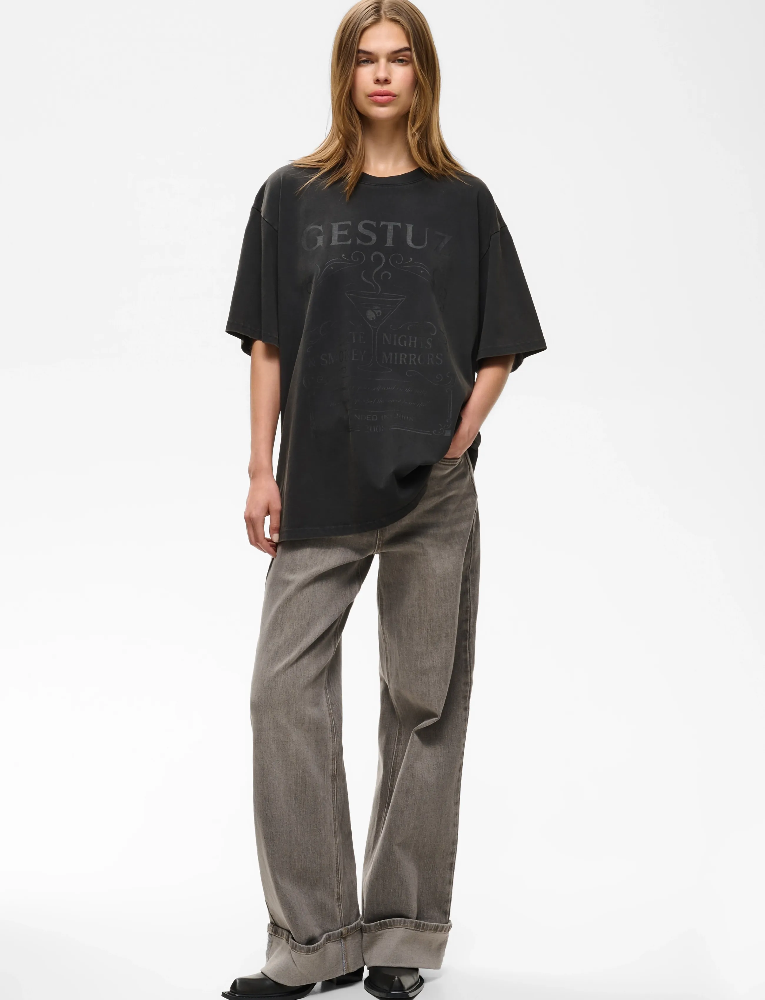 Gestuz - GZelrose tee - t-shirts - black - 3