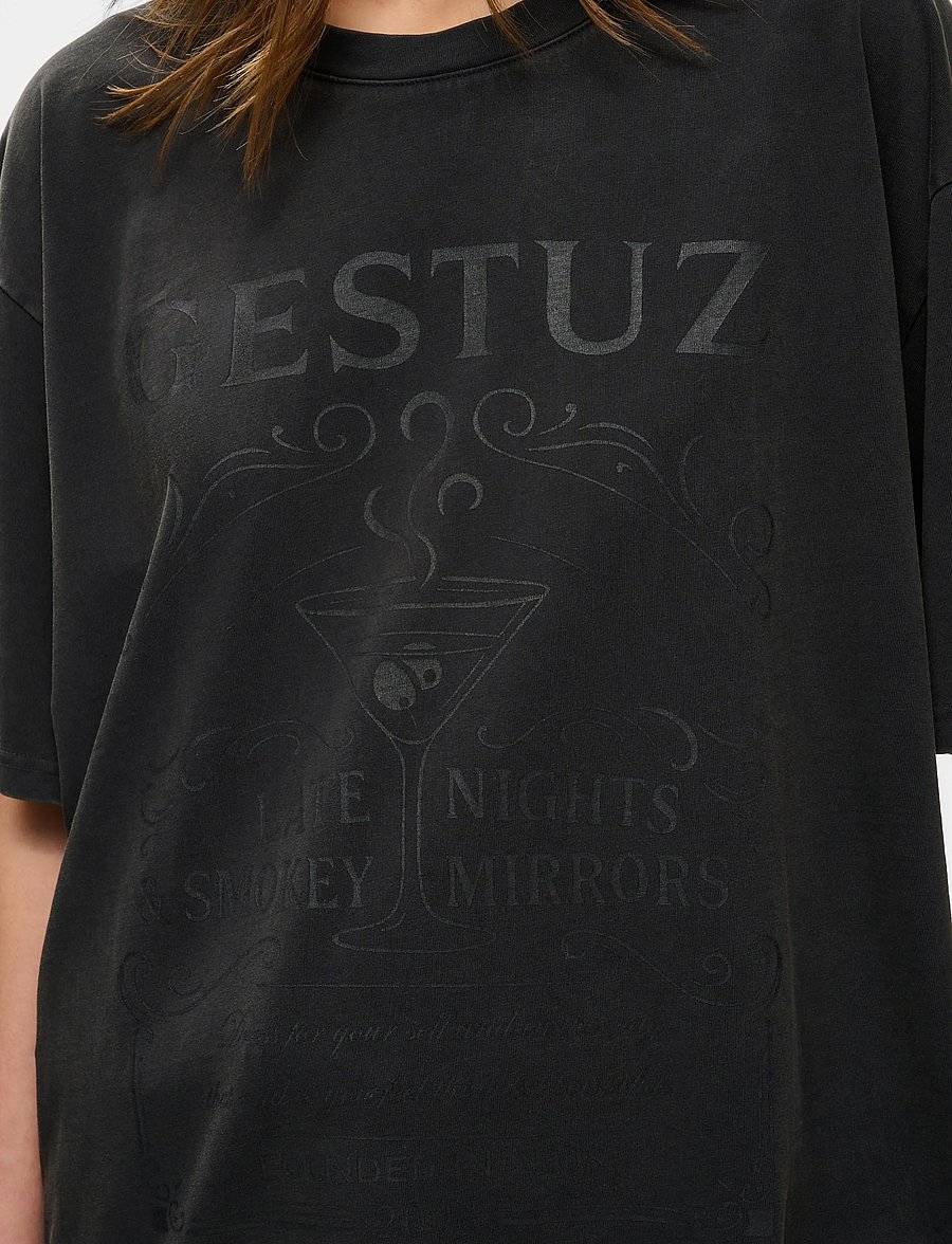 Gestuz - GZelrose tee - t-shirts - black - 5