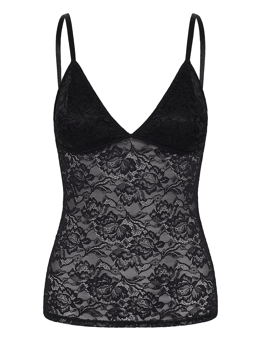 Gestuz - GZcami lace top - bralette - black - 0
