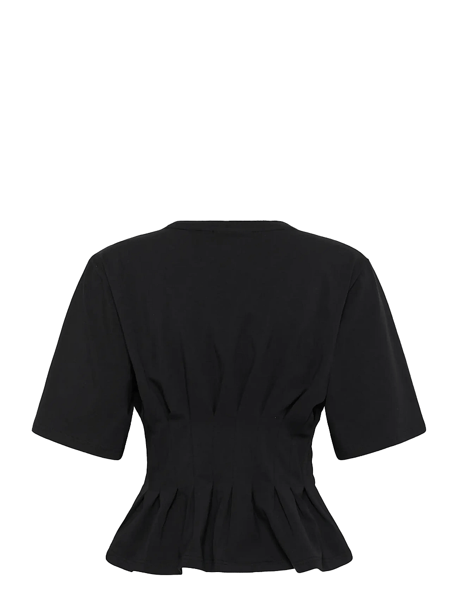 Gestuz - GZinez deco tee - t-shirts - black - 1