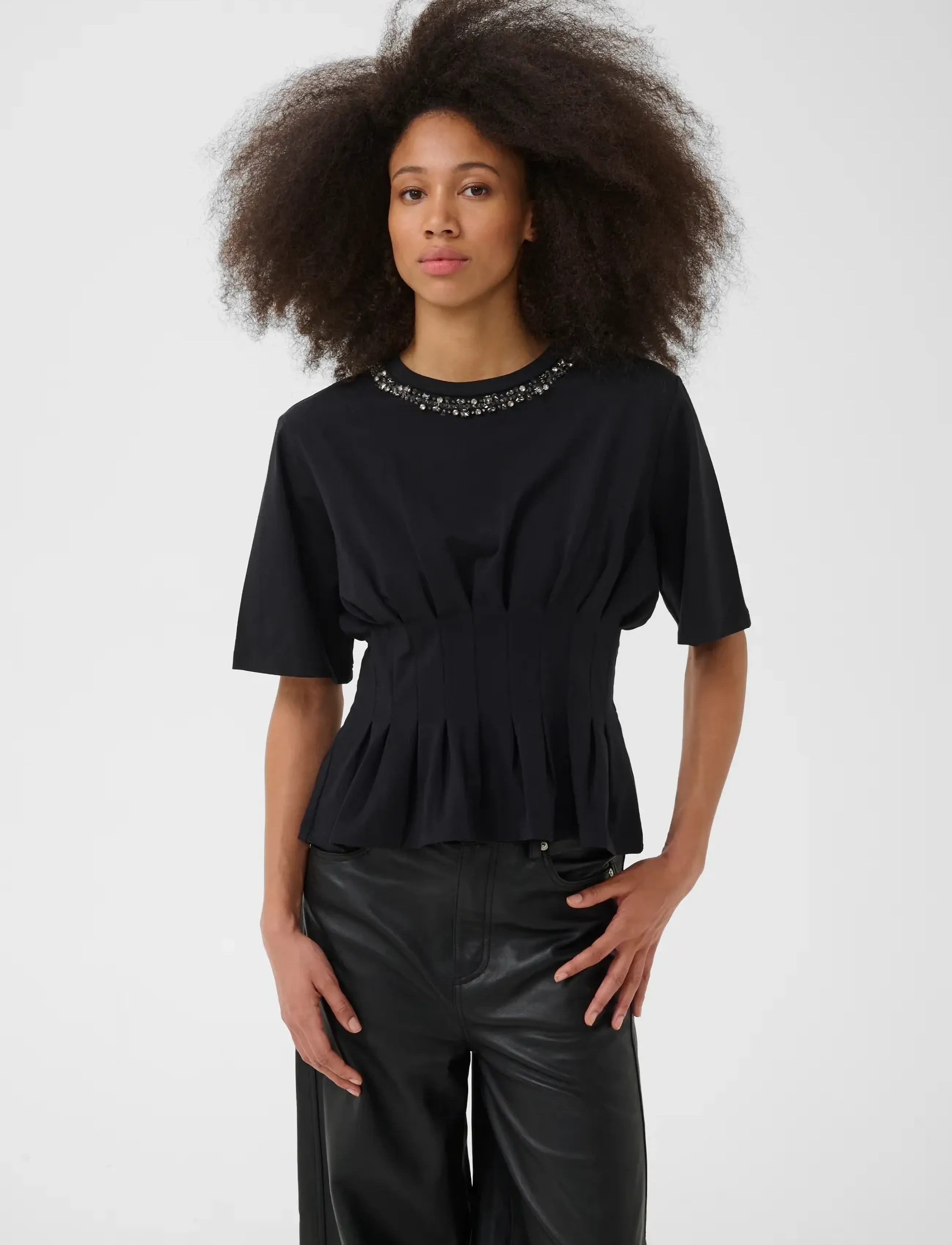 Gestuz - GZinez deco tee - black - 2