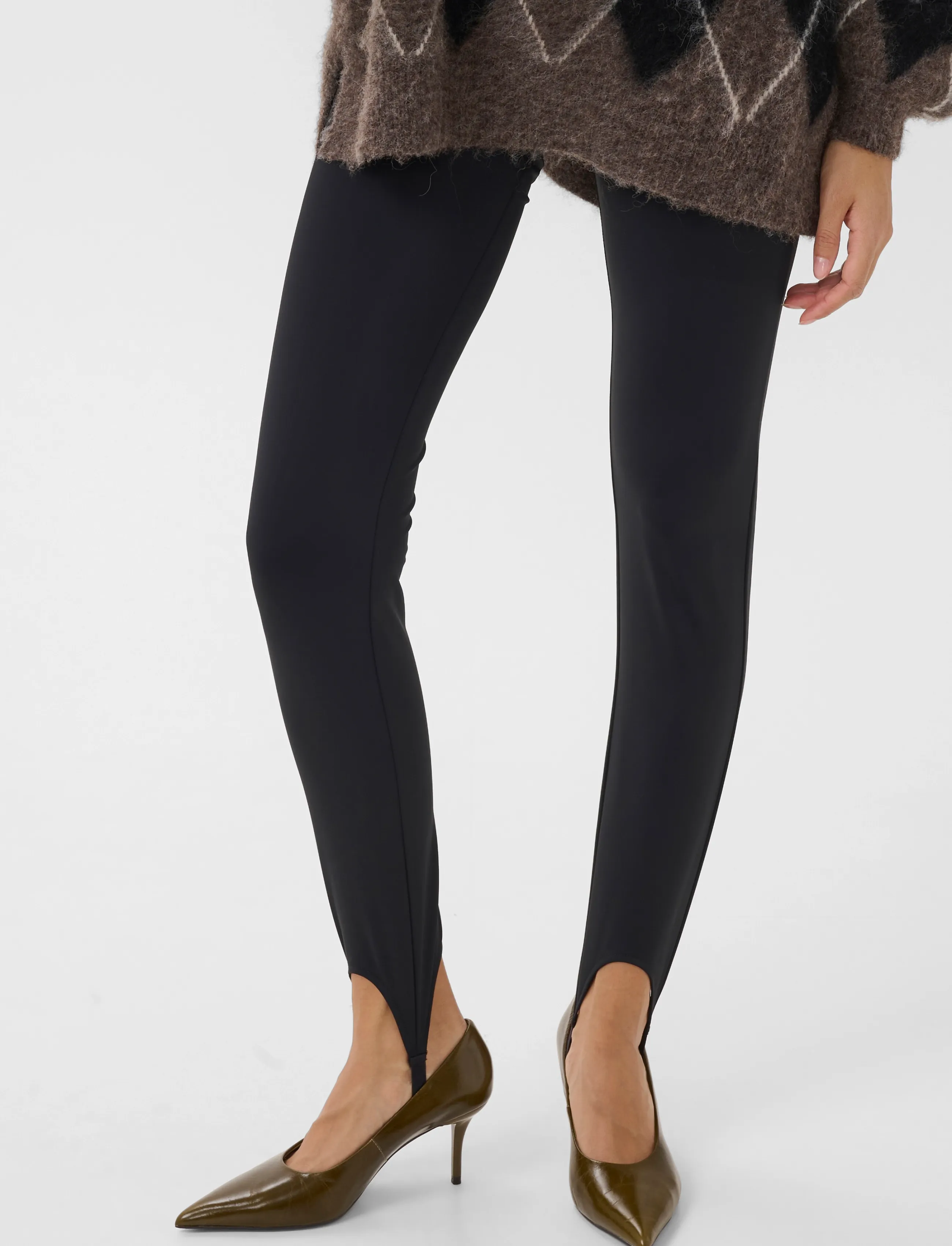 Gestuz - GZlyrose strap leggings - leggings - black - 2