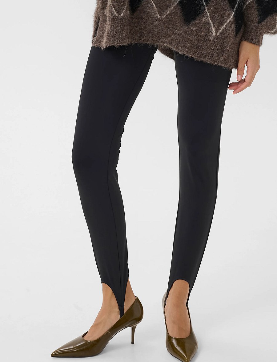 Gestuz - GZlyrose strap leggings - leggings - black - 2