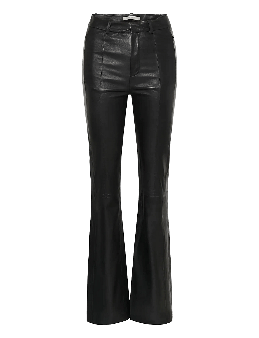 Gestuz - GZlianula pants - utsvängda byxor - black - 0