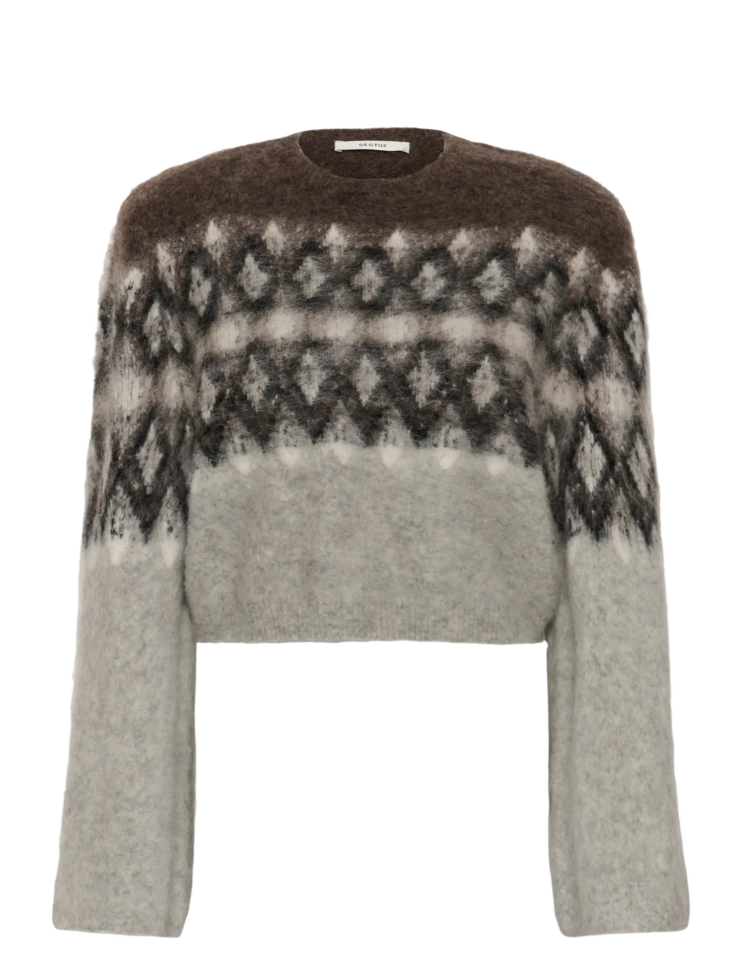 Gestuz GZzarina multi pullover - Pullover - GREY MULTI COMB / multi