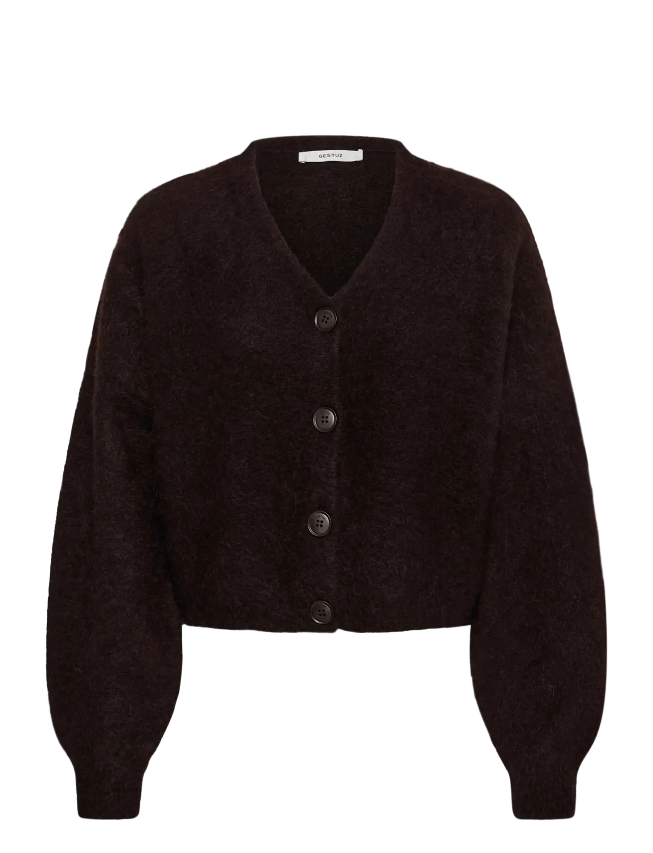 Gestuz GZdebbie cardigan - Crop Tops - GANACHE MELANGE / brown