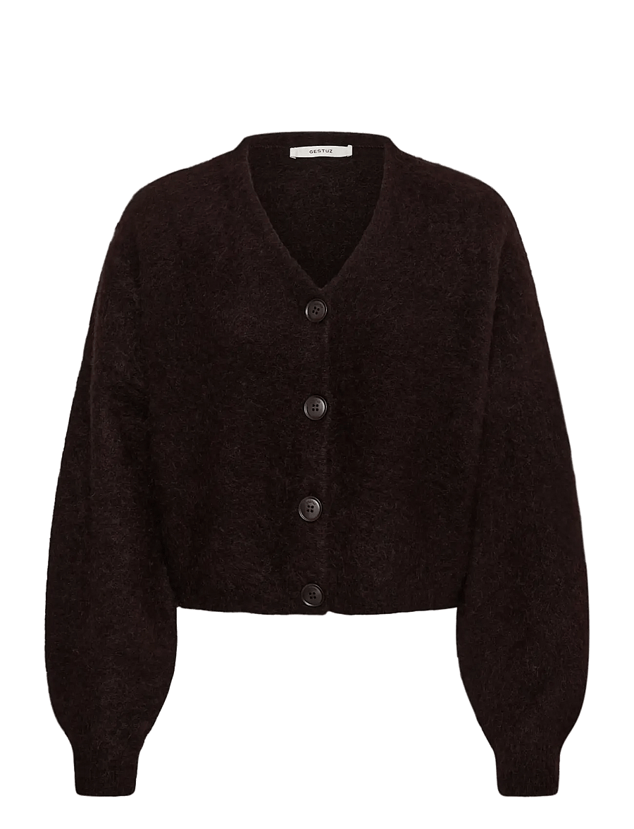Gestuz - GZdebbie cardigan - crop tops - ganache melange - 0