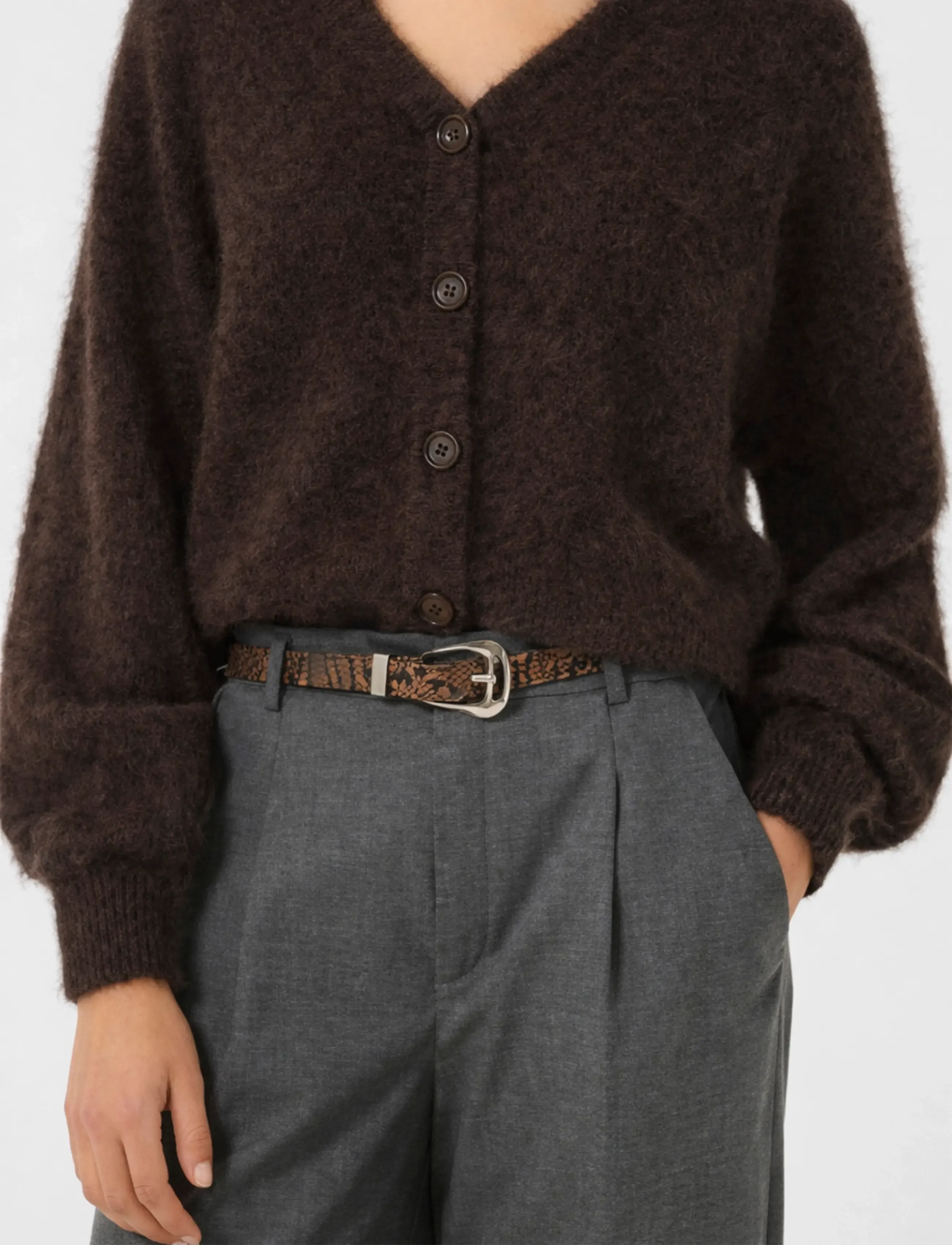 Gestuz - GZdebbie cardigan - crop tops - ganache melange - 2