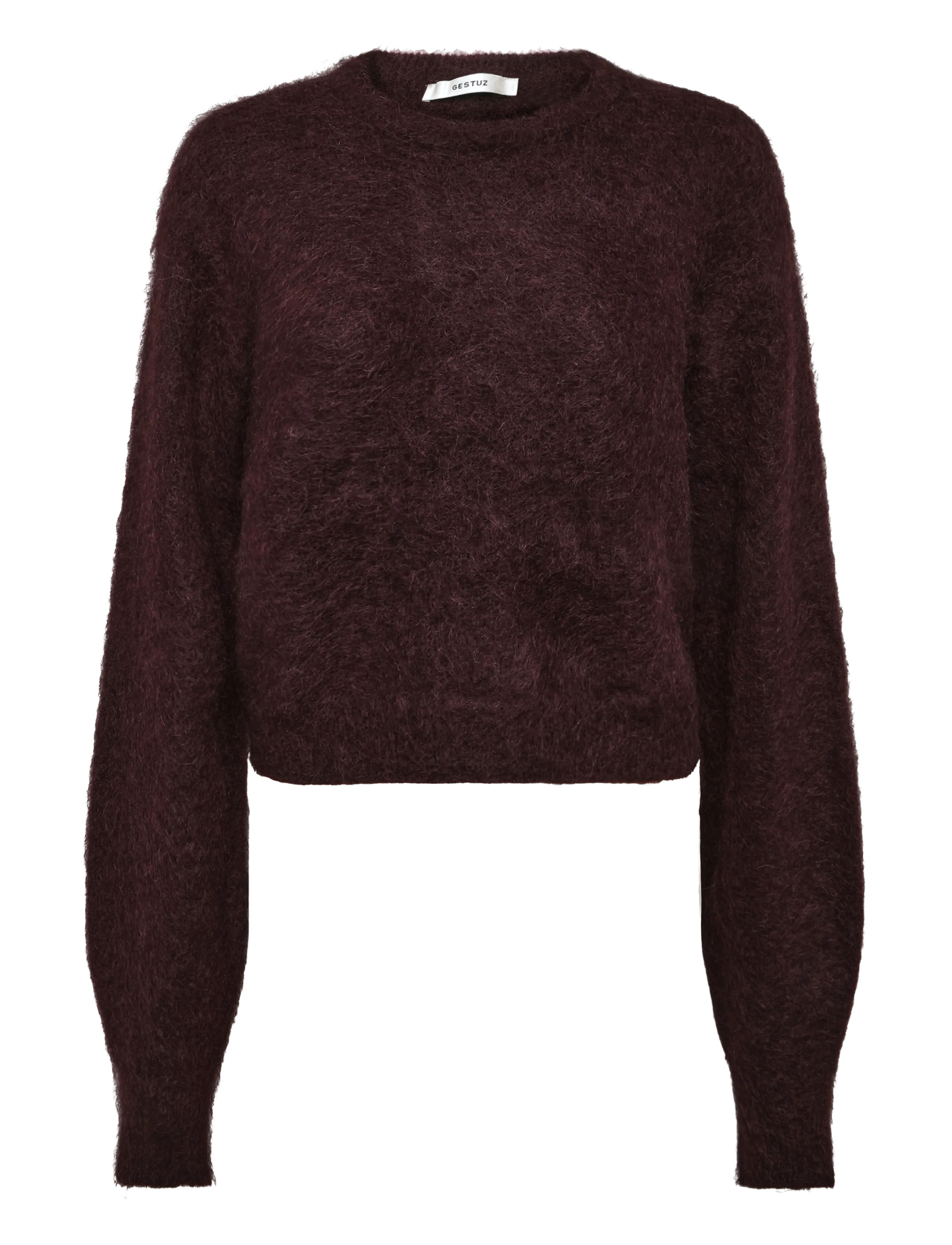 Gestuz GZdebbie short pullover - Jumpers - PLUM MELANGE / burgundy