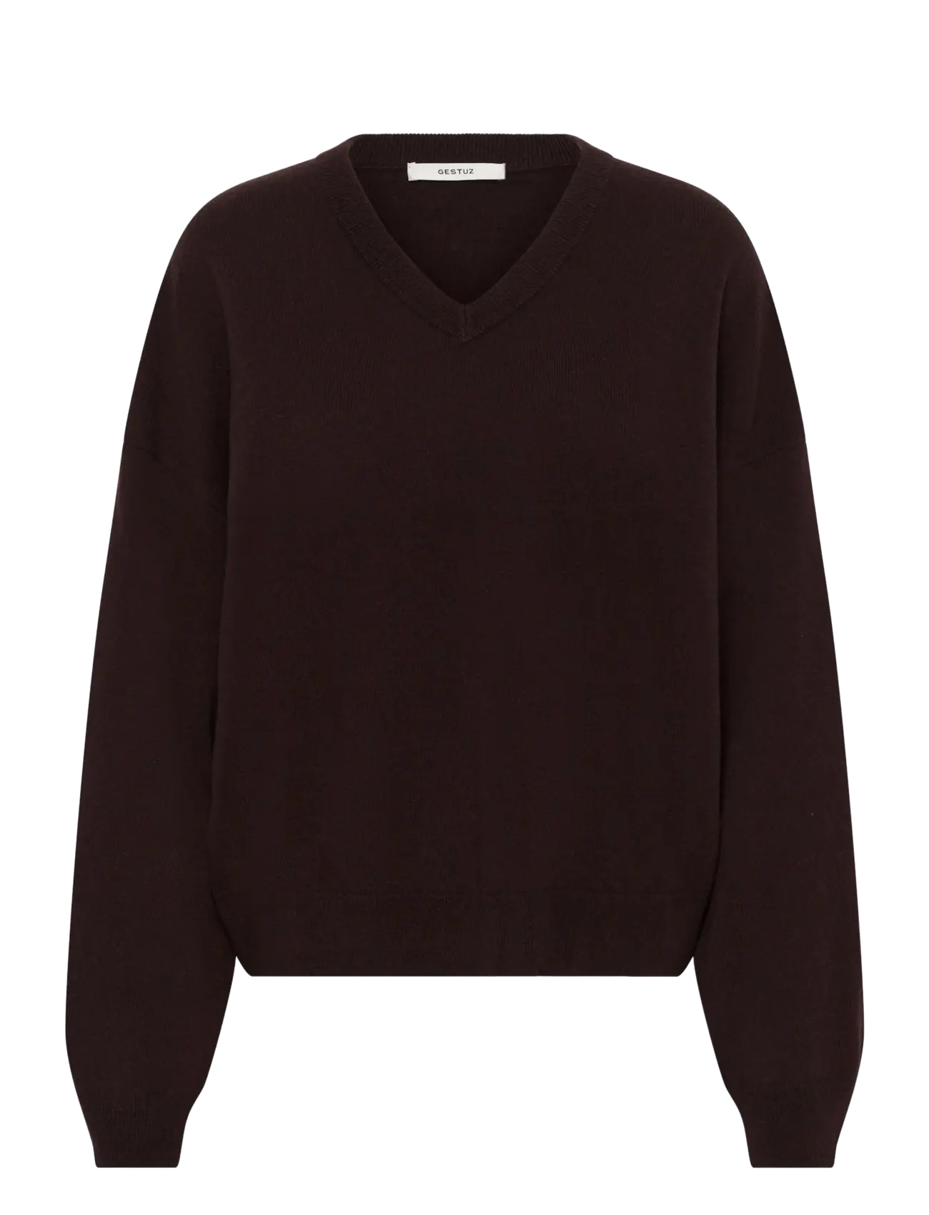 Gestuz GZmanzi V pullover - Modetrender - GANACHE / brown