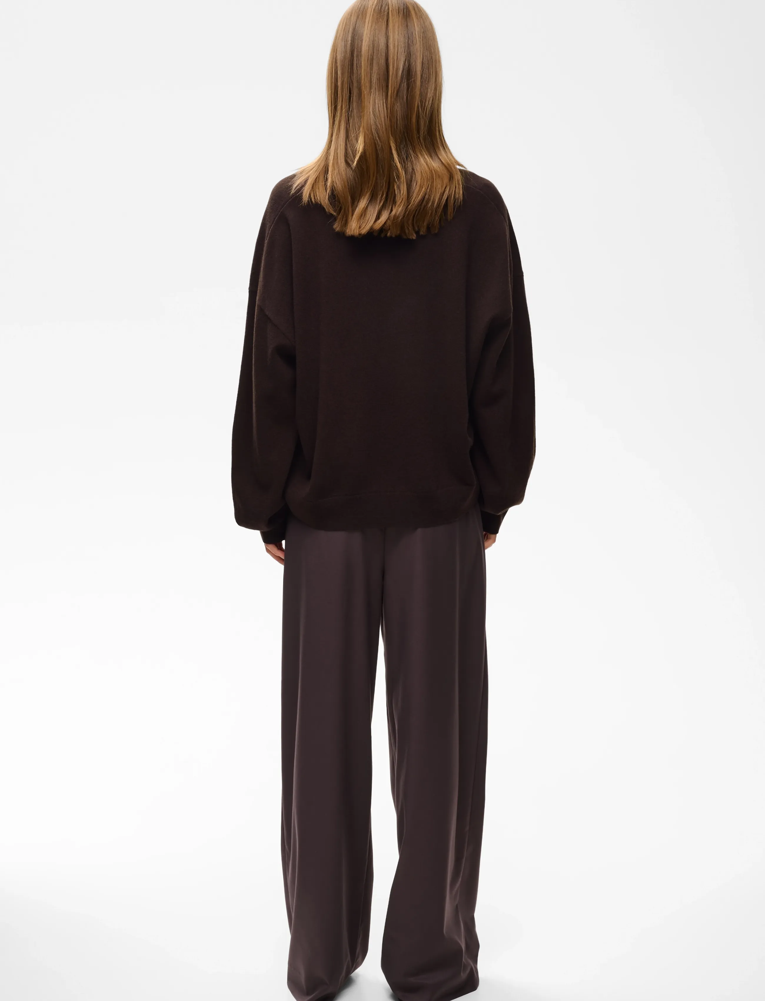 Gestuz - GZmanzi V pullover - stickade tröjor - ganache - 4