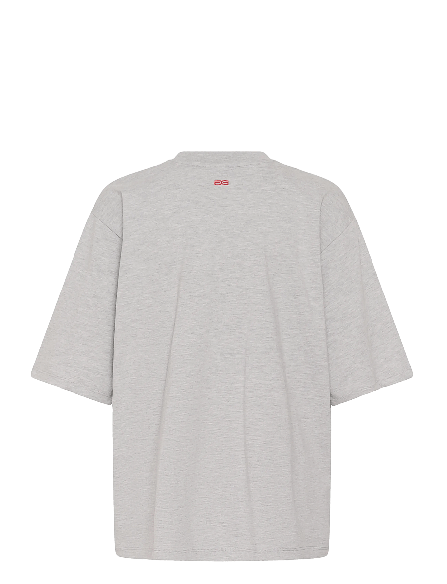 Gestuz - GZnadya Tee - t-shirts - light grey melange - 1