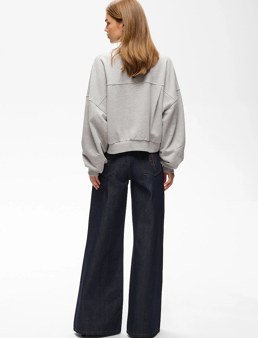 Gestuz - GZnaya Sweatshirt - sweatshirts - light grey melange - 4